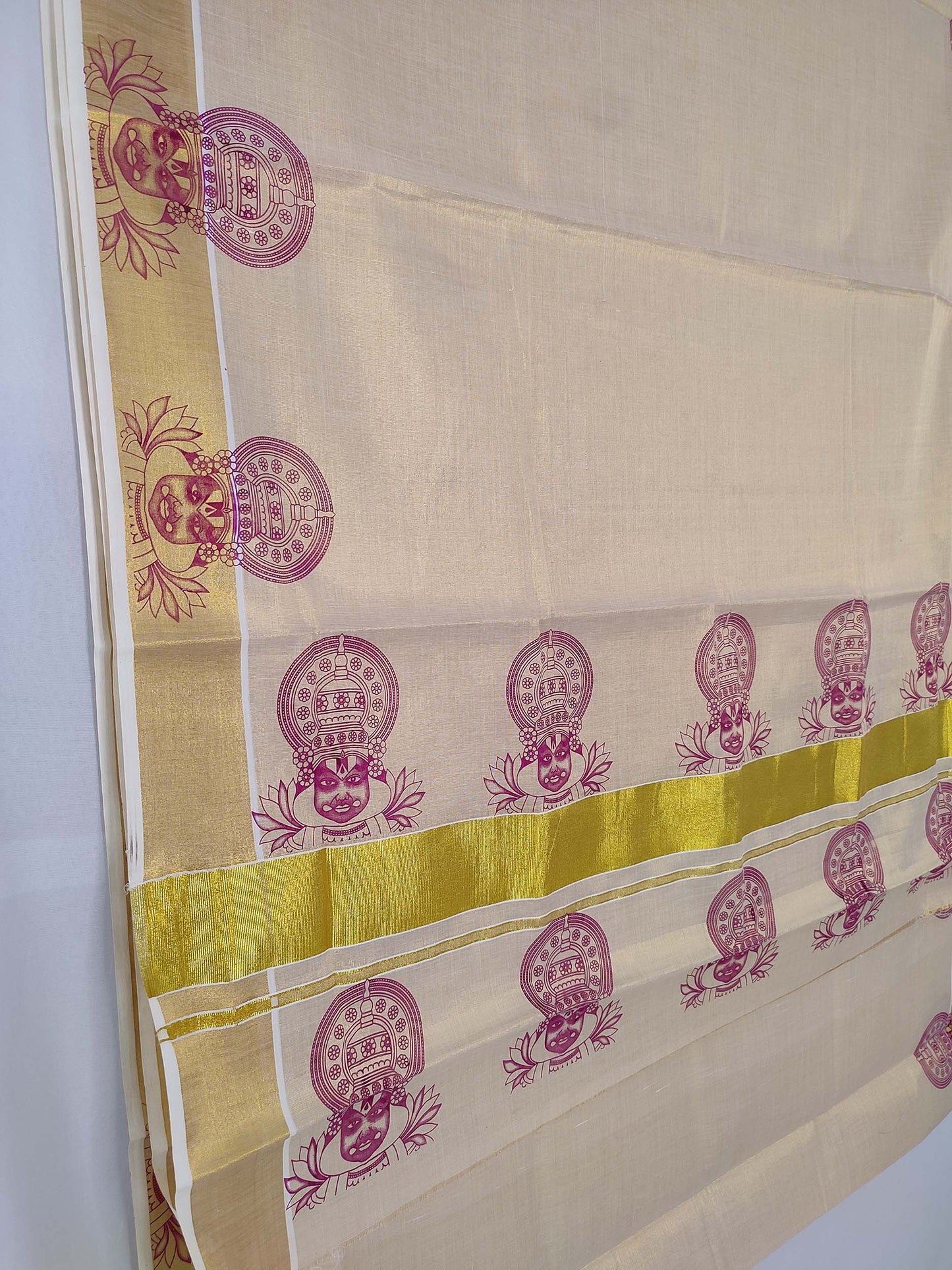 Kerala Tissue Printed Saree for Women