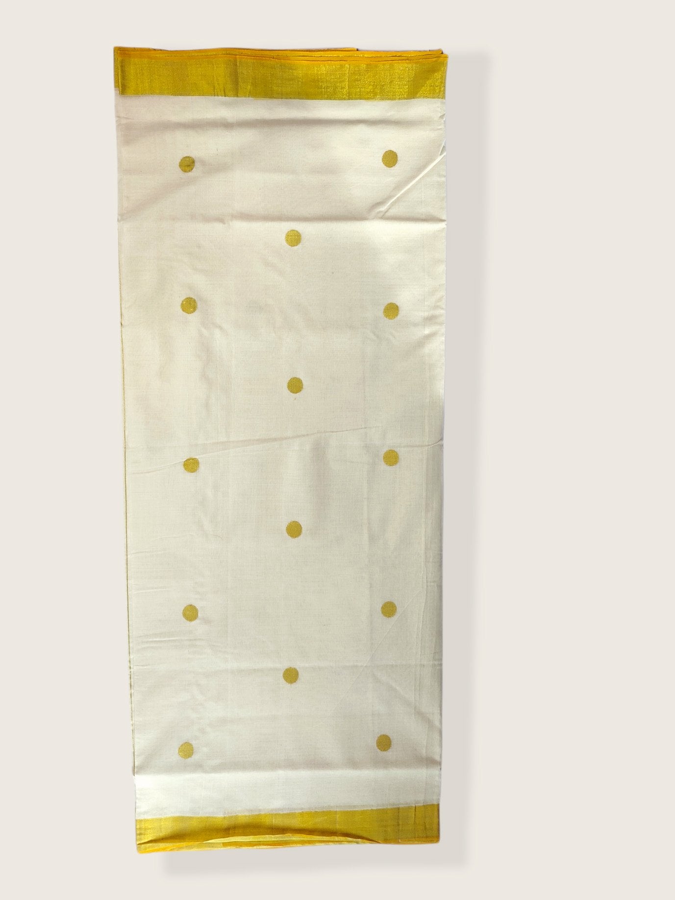 Kerala Kasavu Saree Premium Balaramapuram Handloom with Handwoven Butterfly Motiff