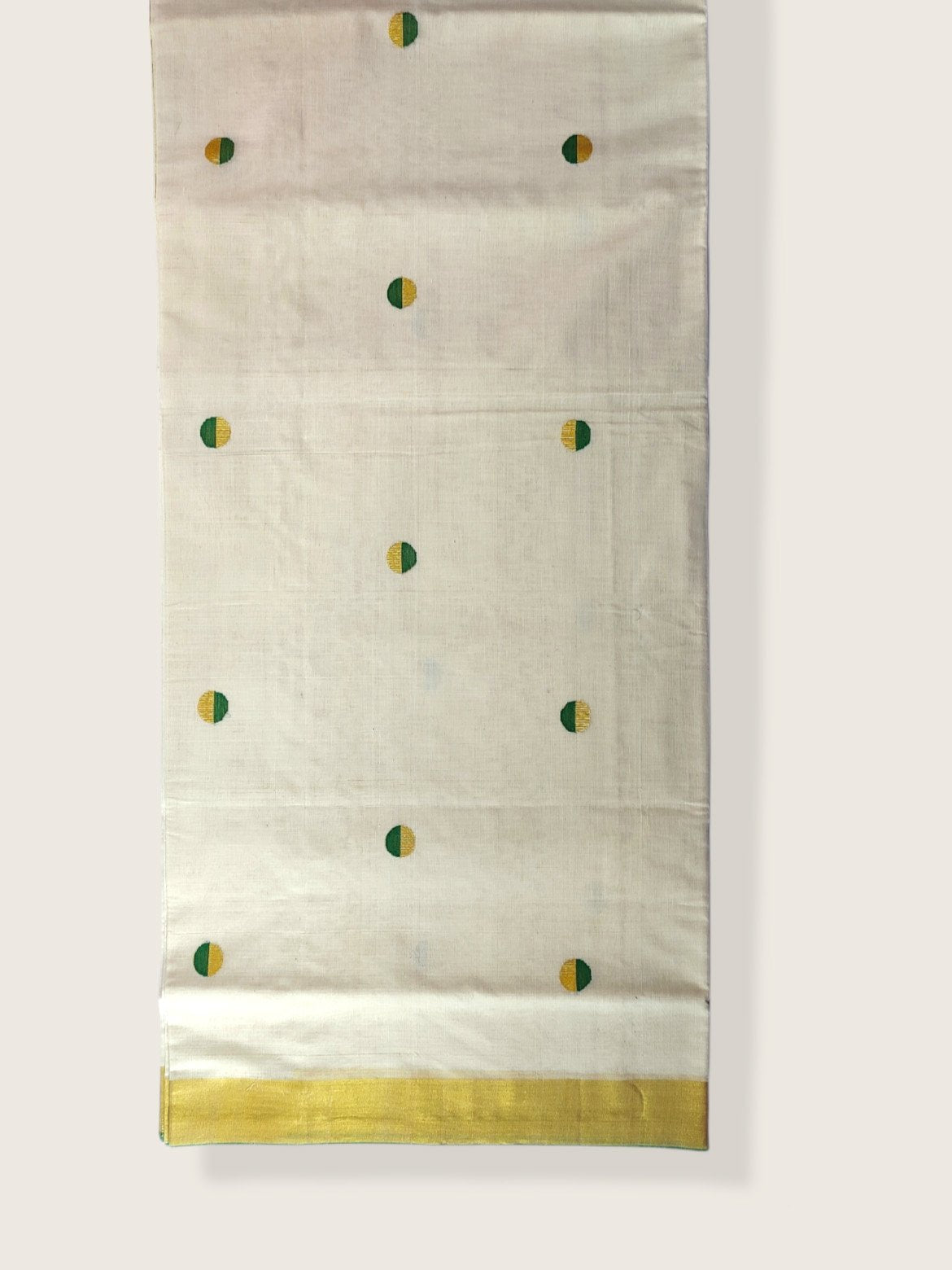 Kerala Kasavu Saree Premium Balaramapuram Handloom with Mango Motif