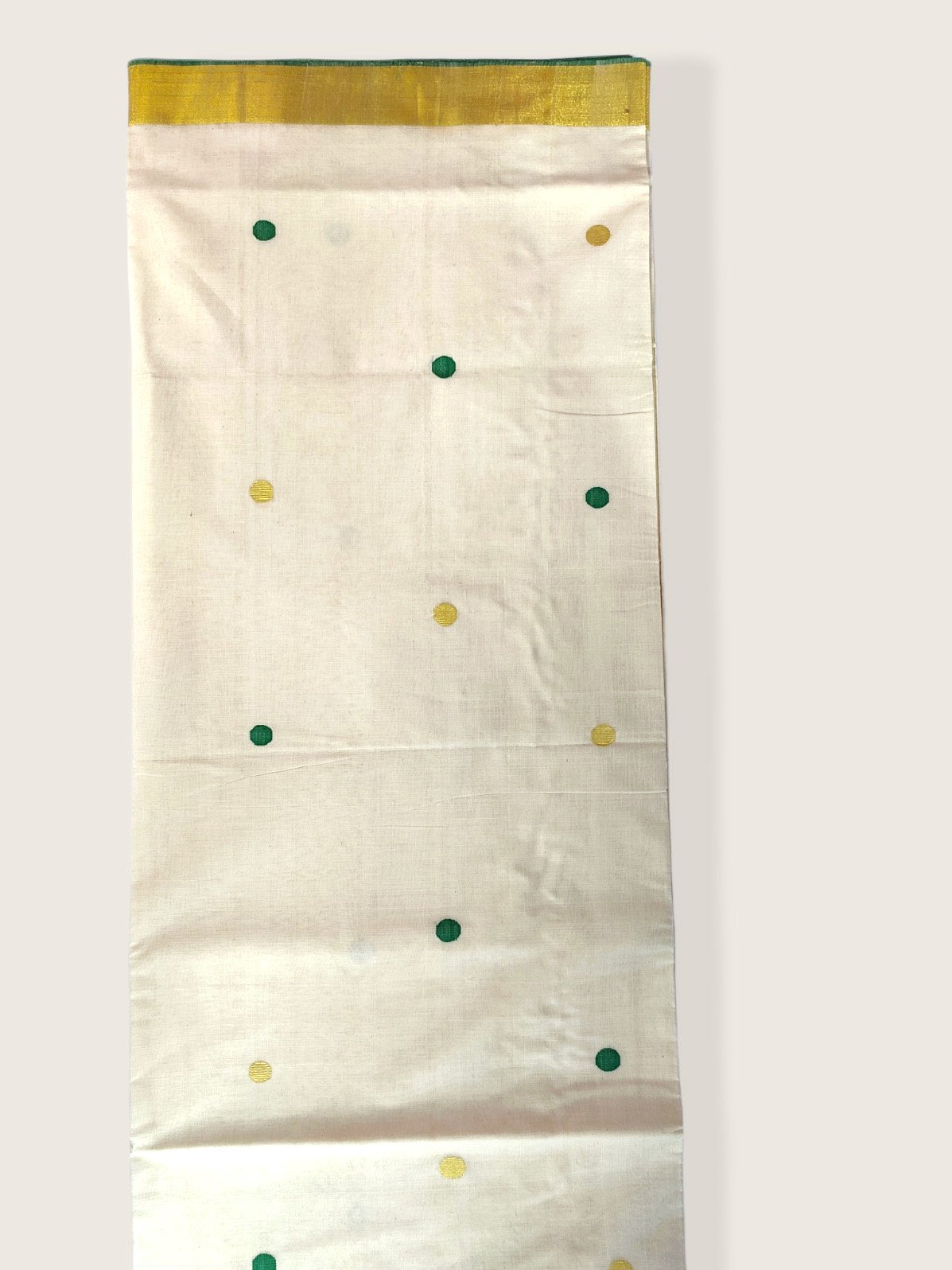 Kerala Kasavu Saree Premium Balaramapuram Handloom with Handwoven Parrot Motiff