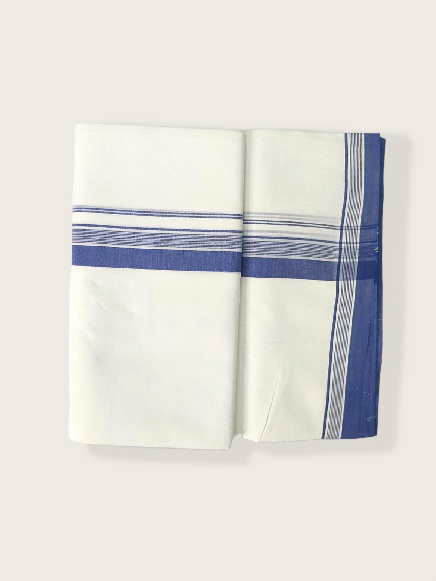 Pure Cotton White Dhoti/Mundu for Men