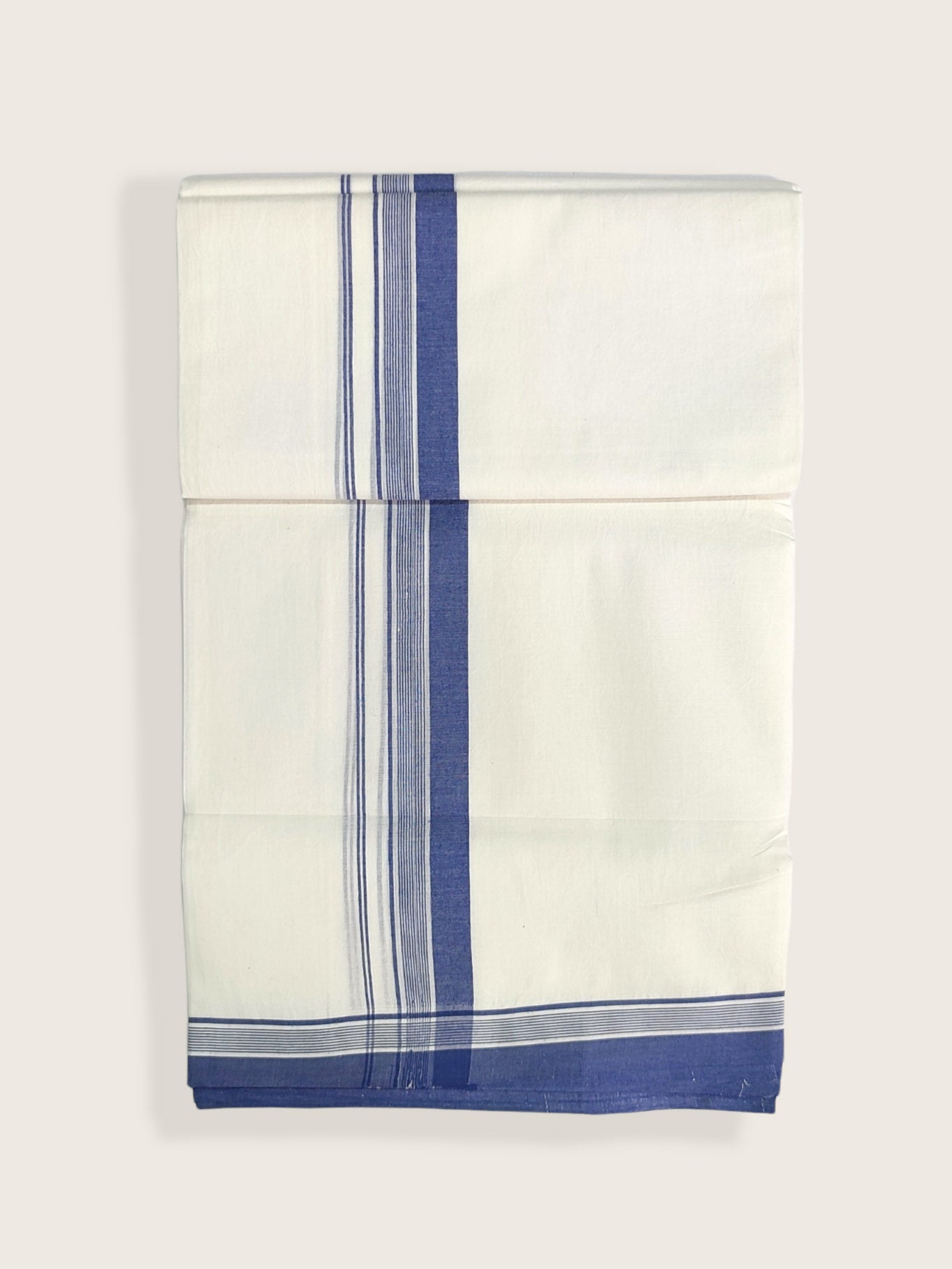Pure Cotton White Dhoti/Mundu for Men