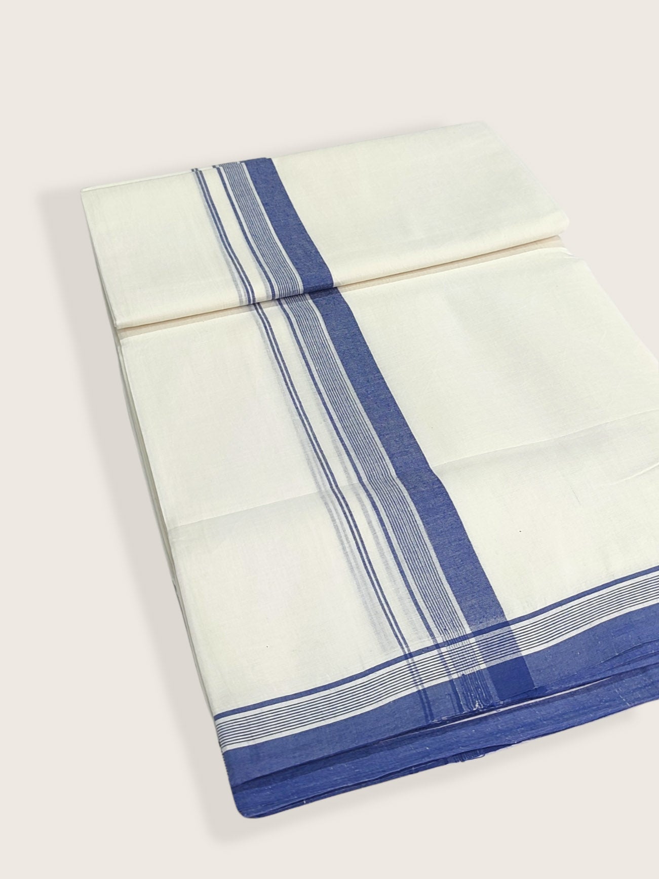 Pure Cotton White Dhoti/Mundu for Men