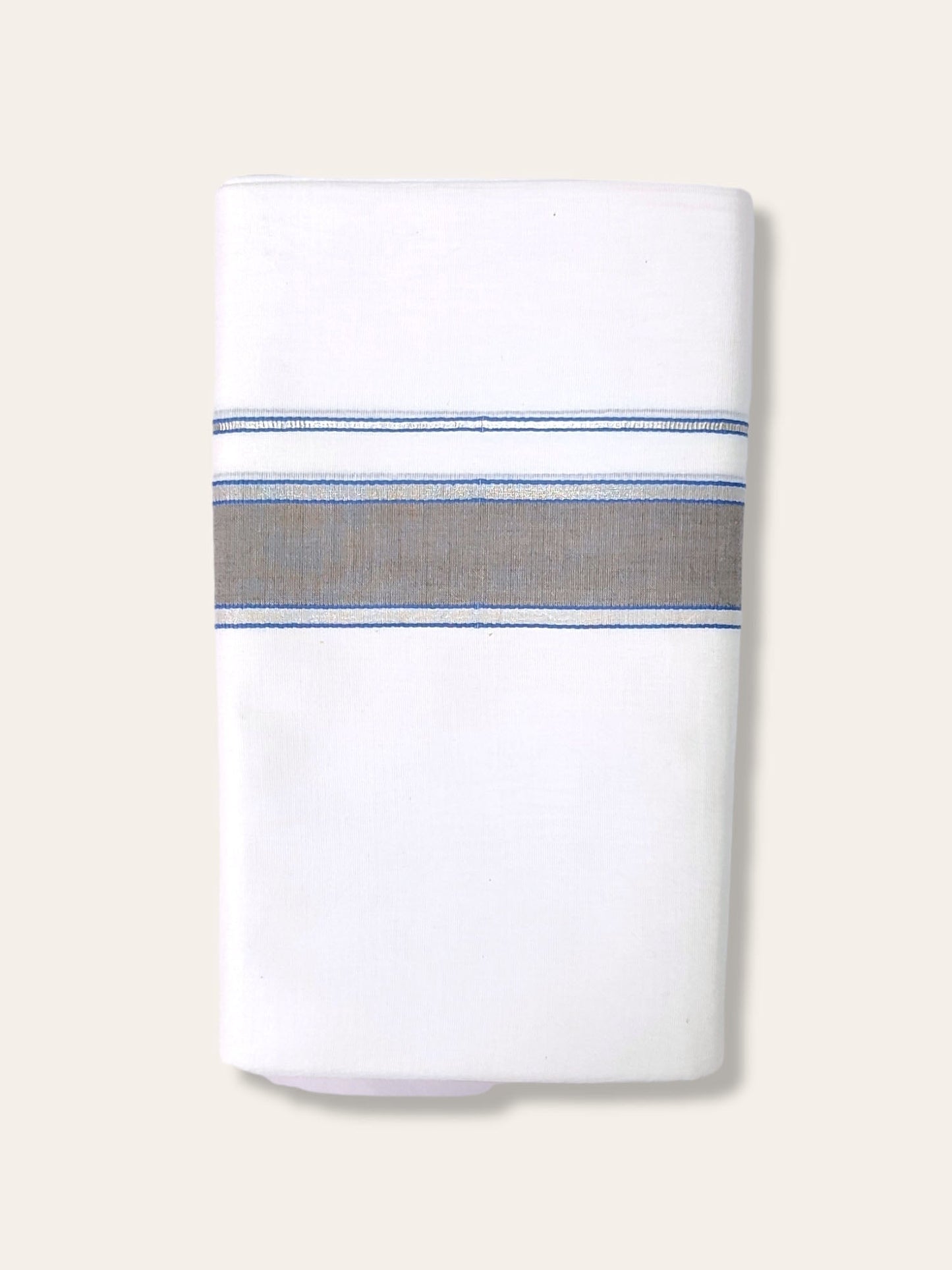 Cotton White Dhoti/Mundu for Men