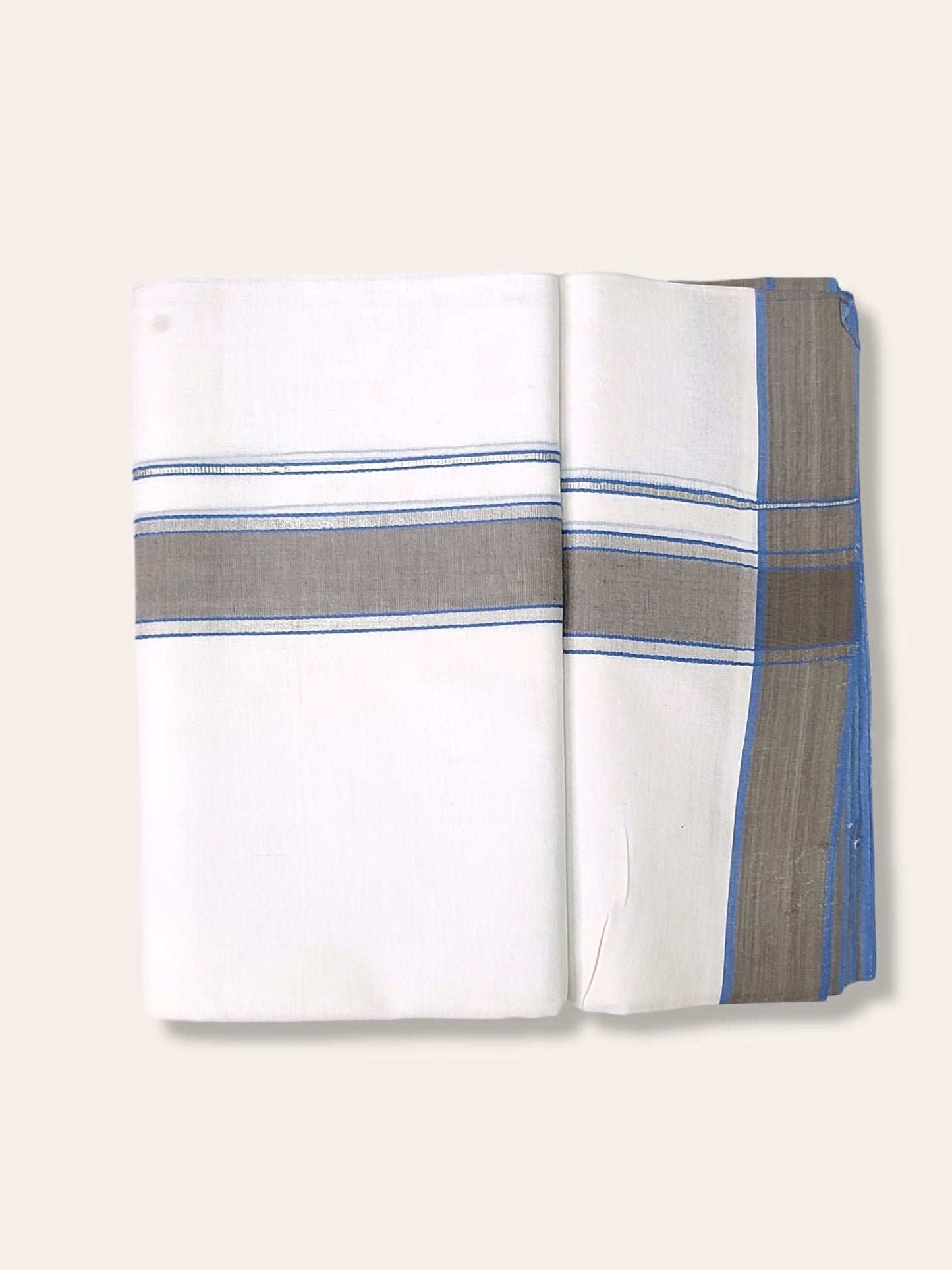 Cotton White Dhoti/Mundu for Men