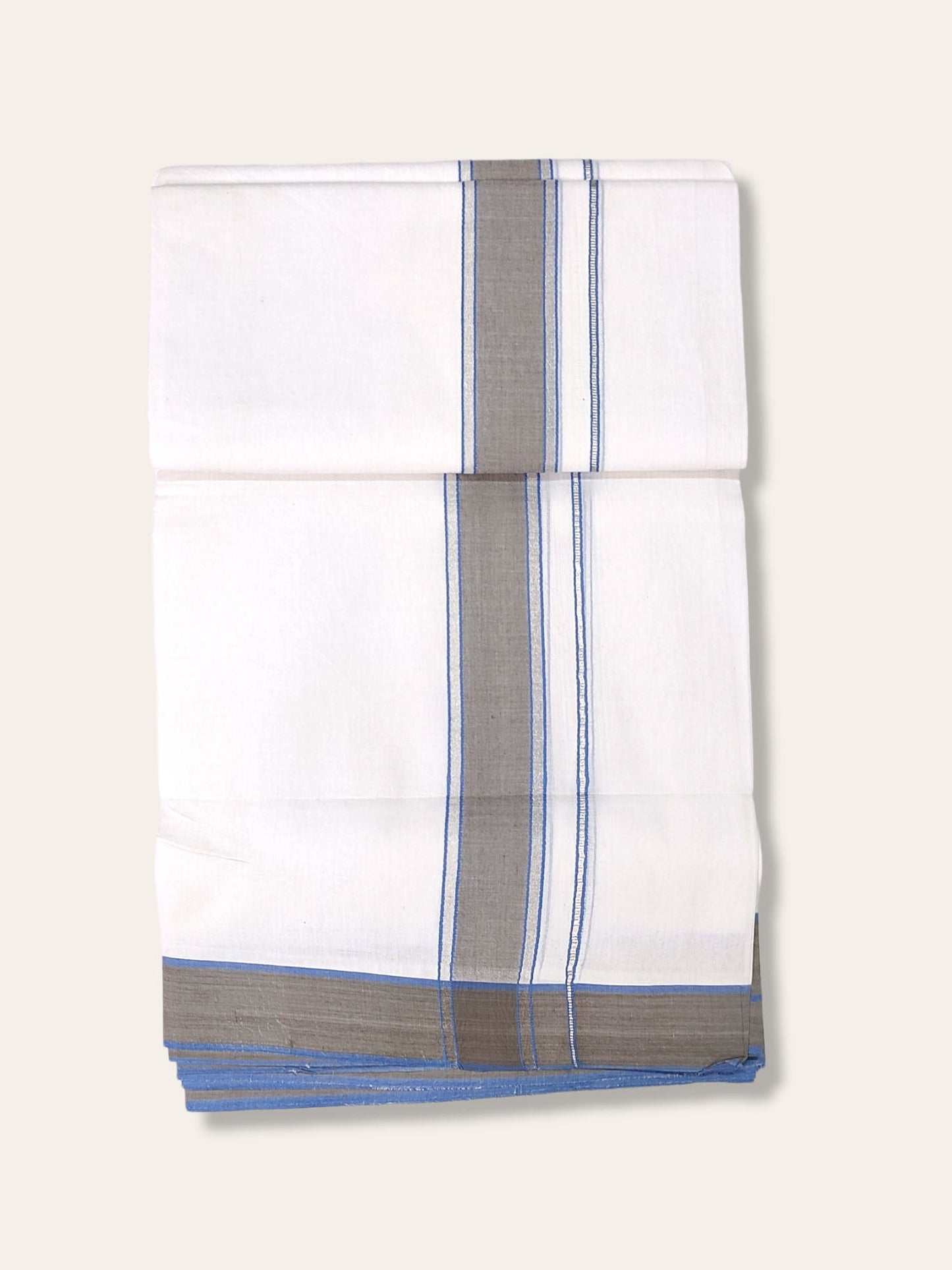 Cotton White Dhoti/Mundu for Men
