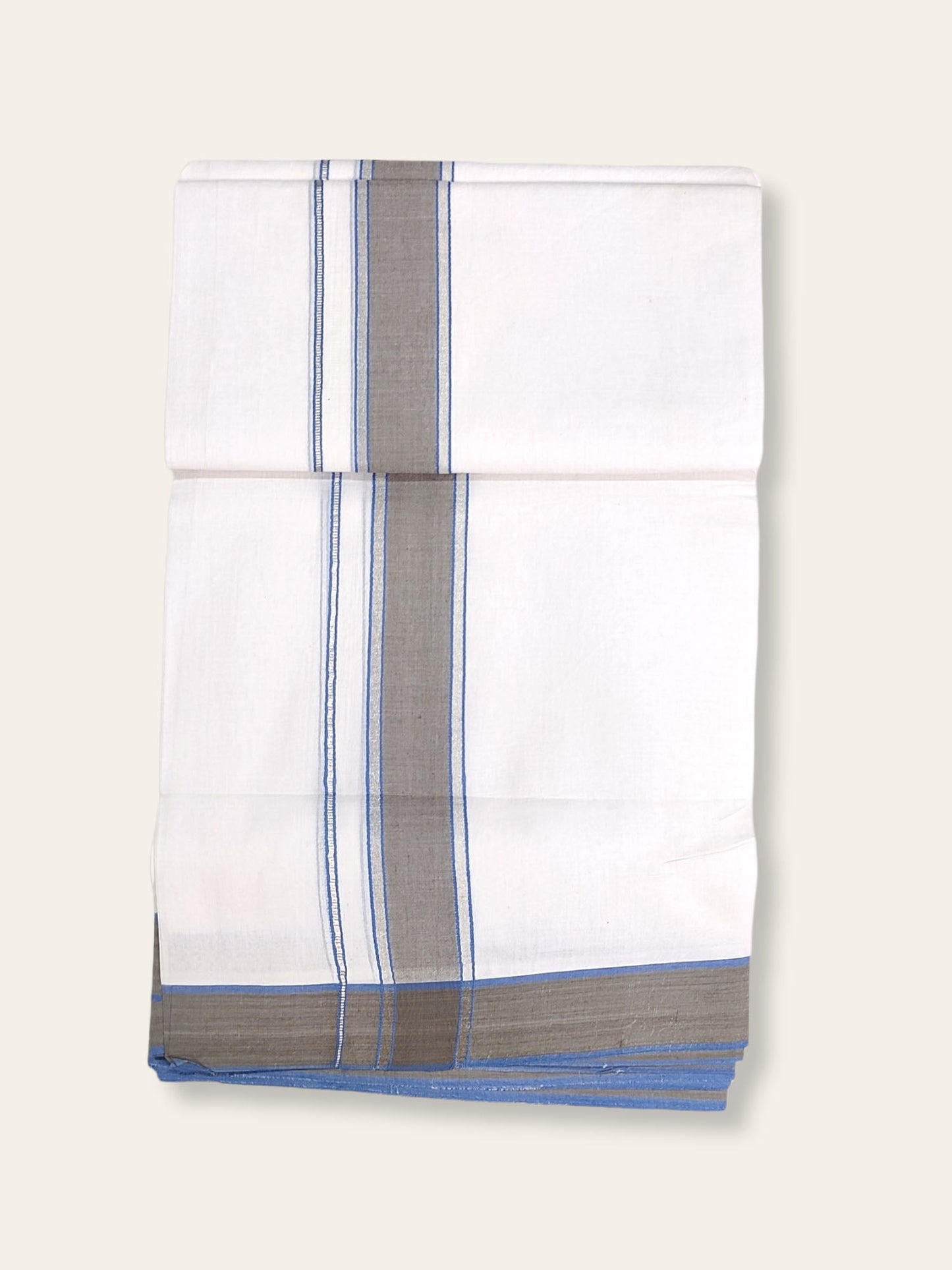 Cotton White Dhoti/Mundu for Men