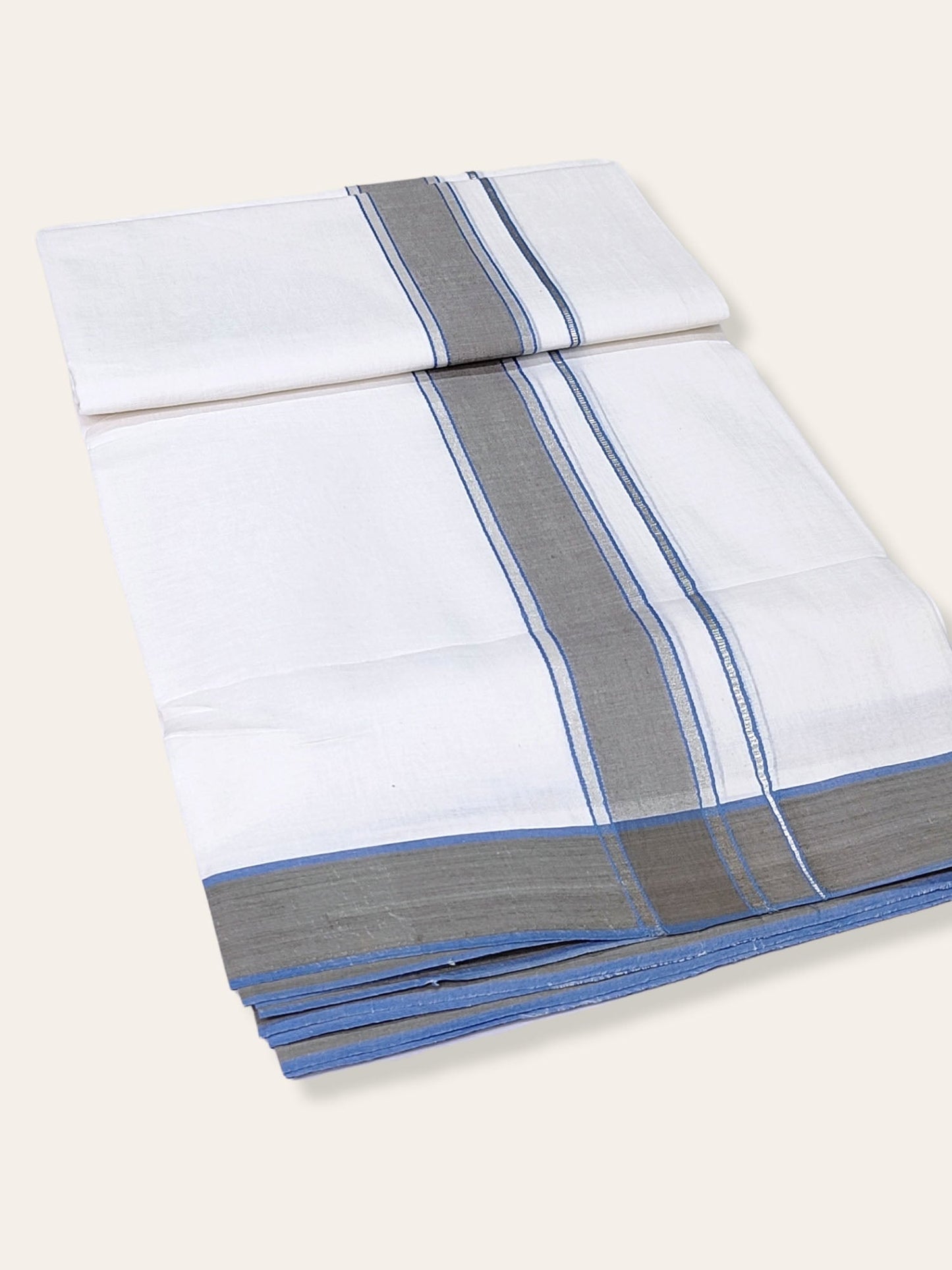 Cotton White Dhoti/Mundu for Men