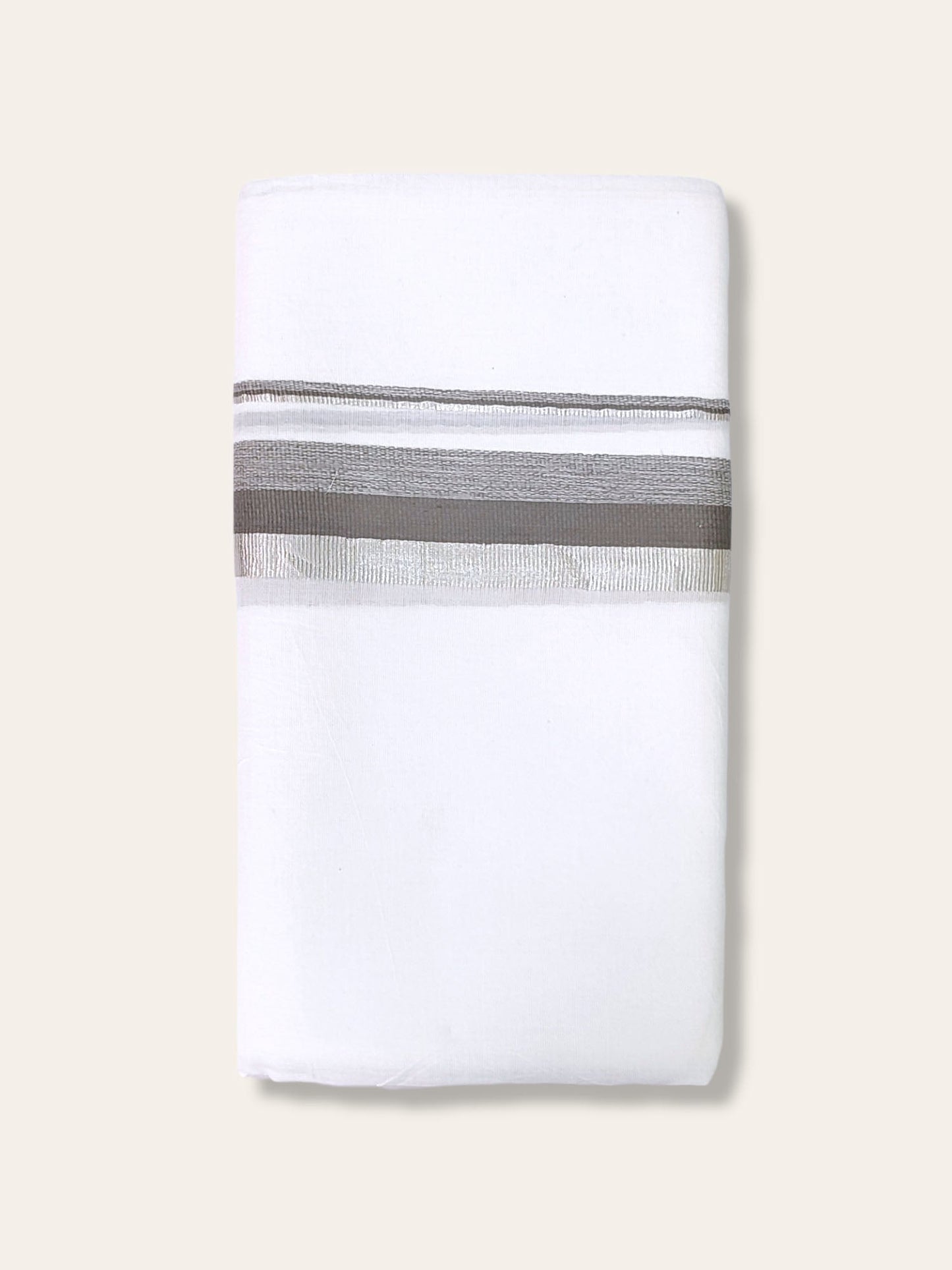 Cotton White Dhoti/Mundu for Men