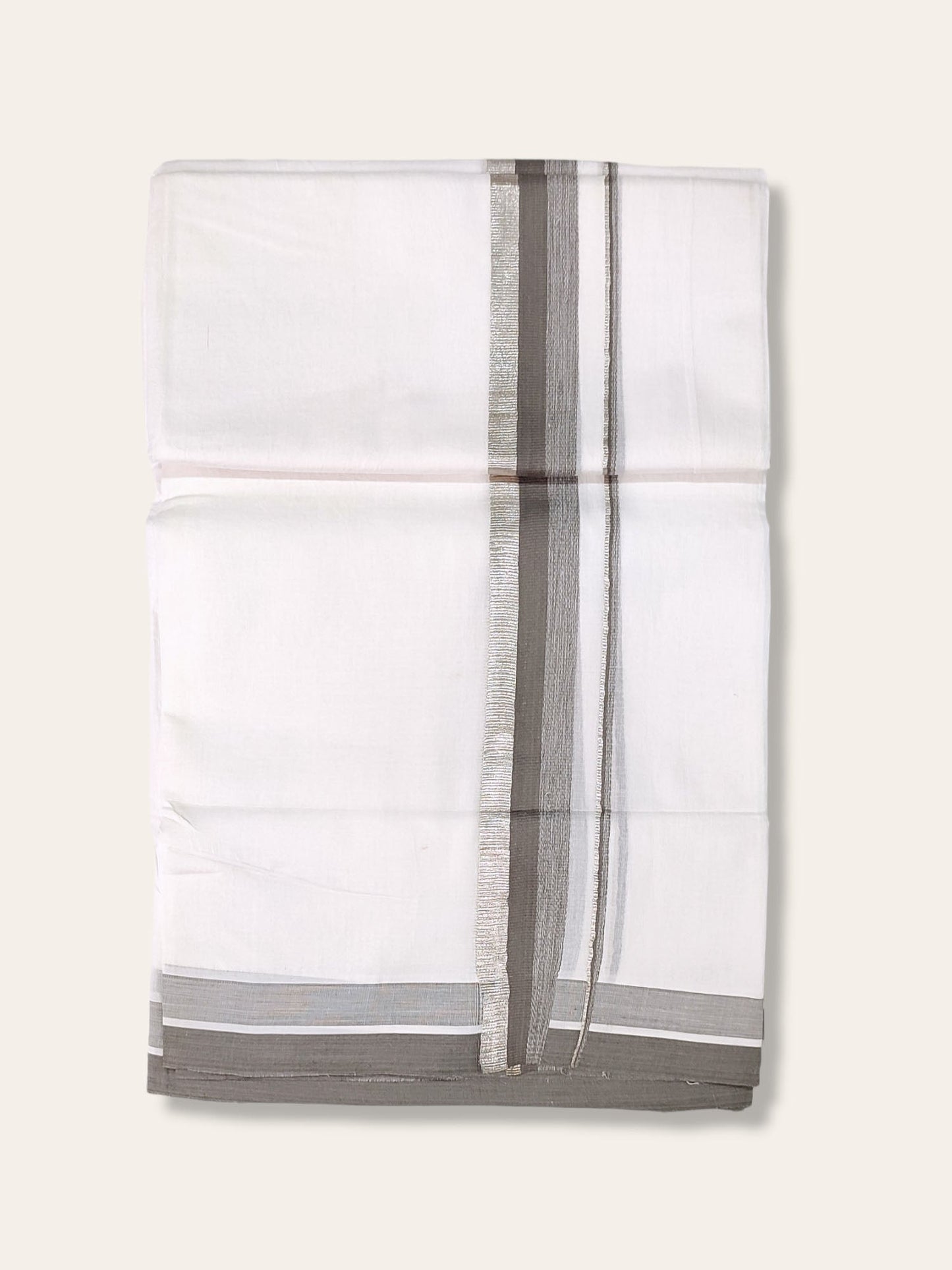 Cotton White Dhoti/Mundu for Men