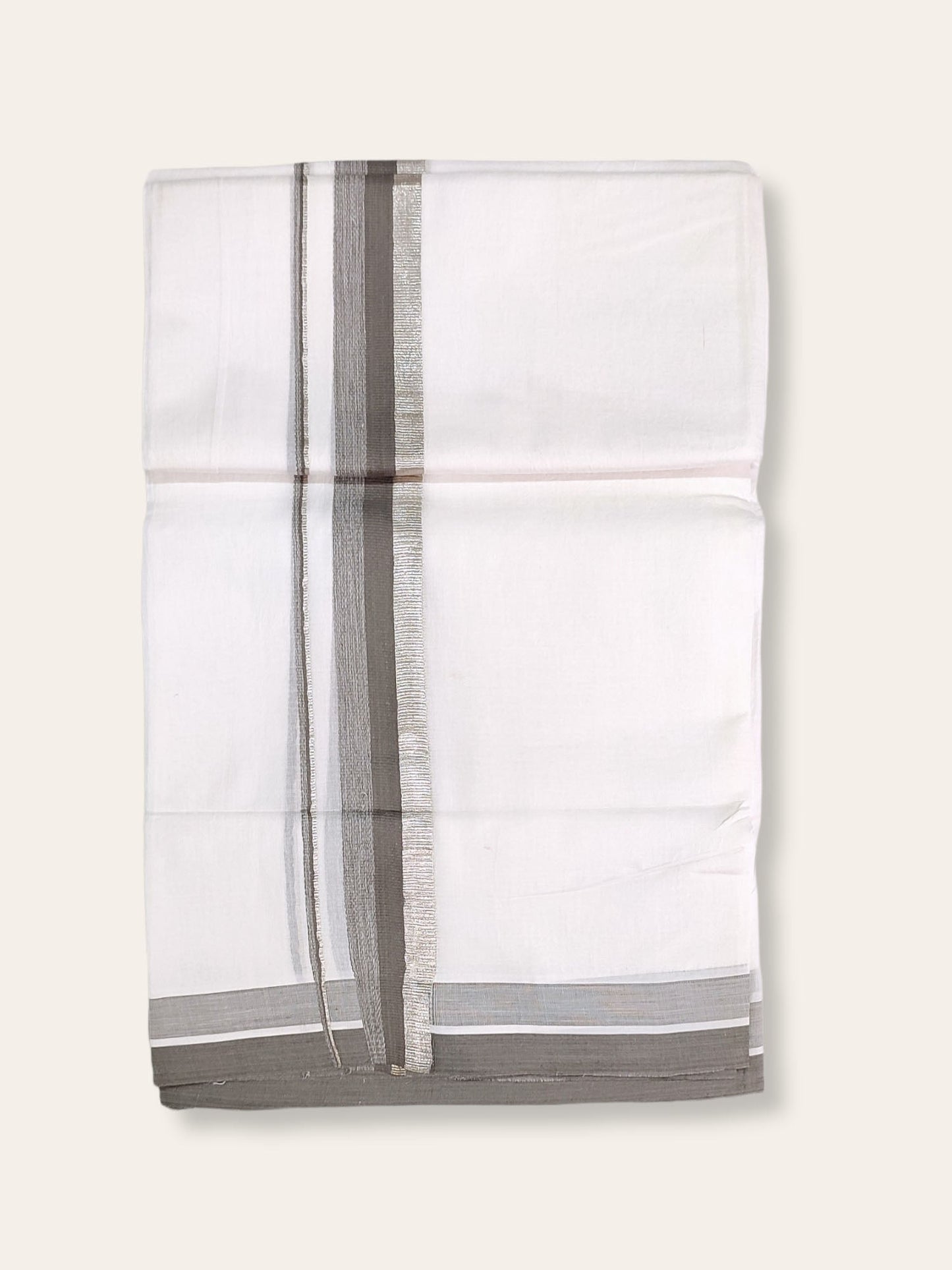 Cotton White Dhoti/Mundu for Men