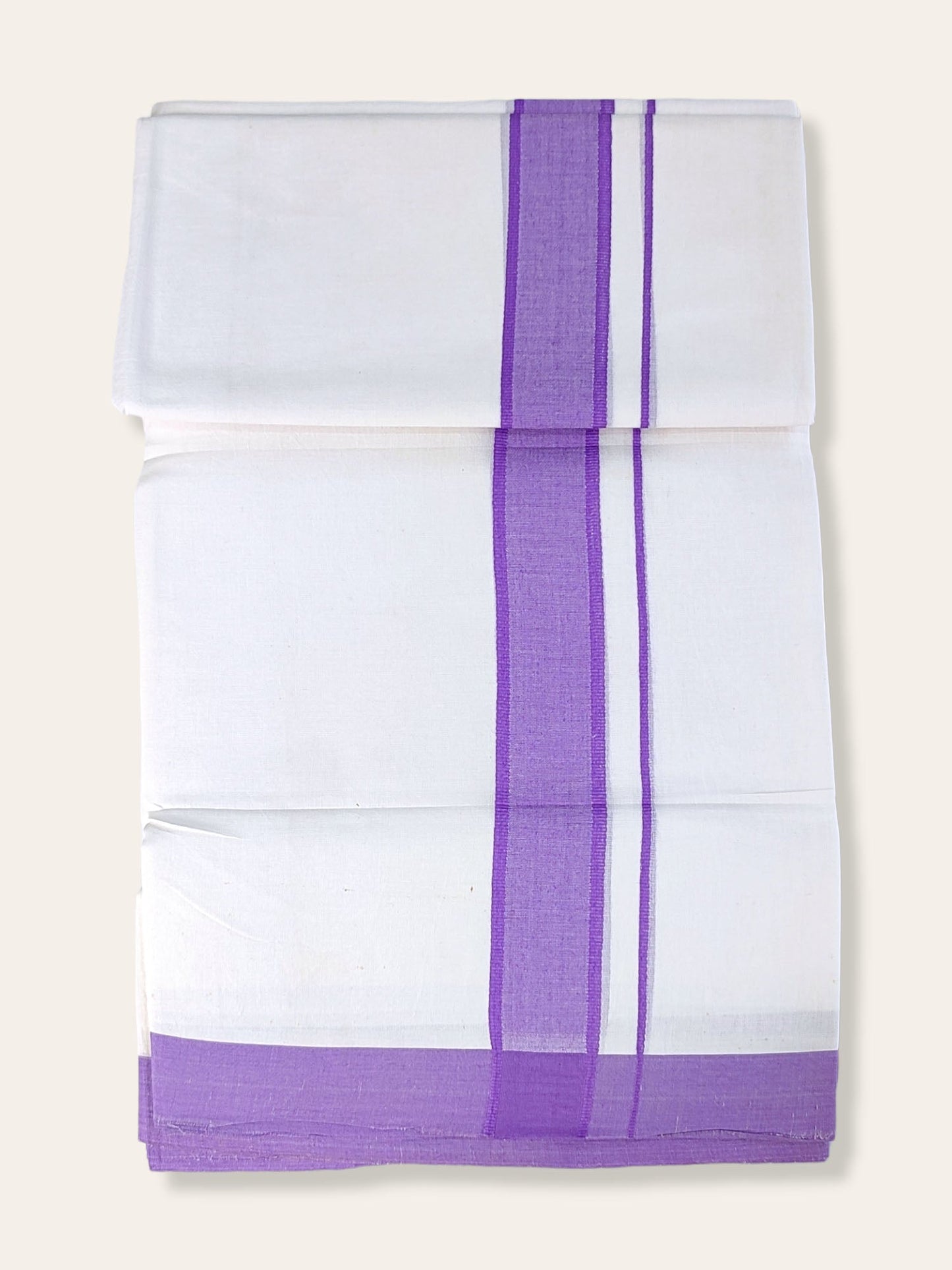 Cotton White Dhoti/Mundu for Men