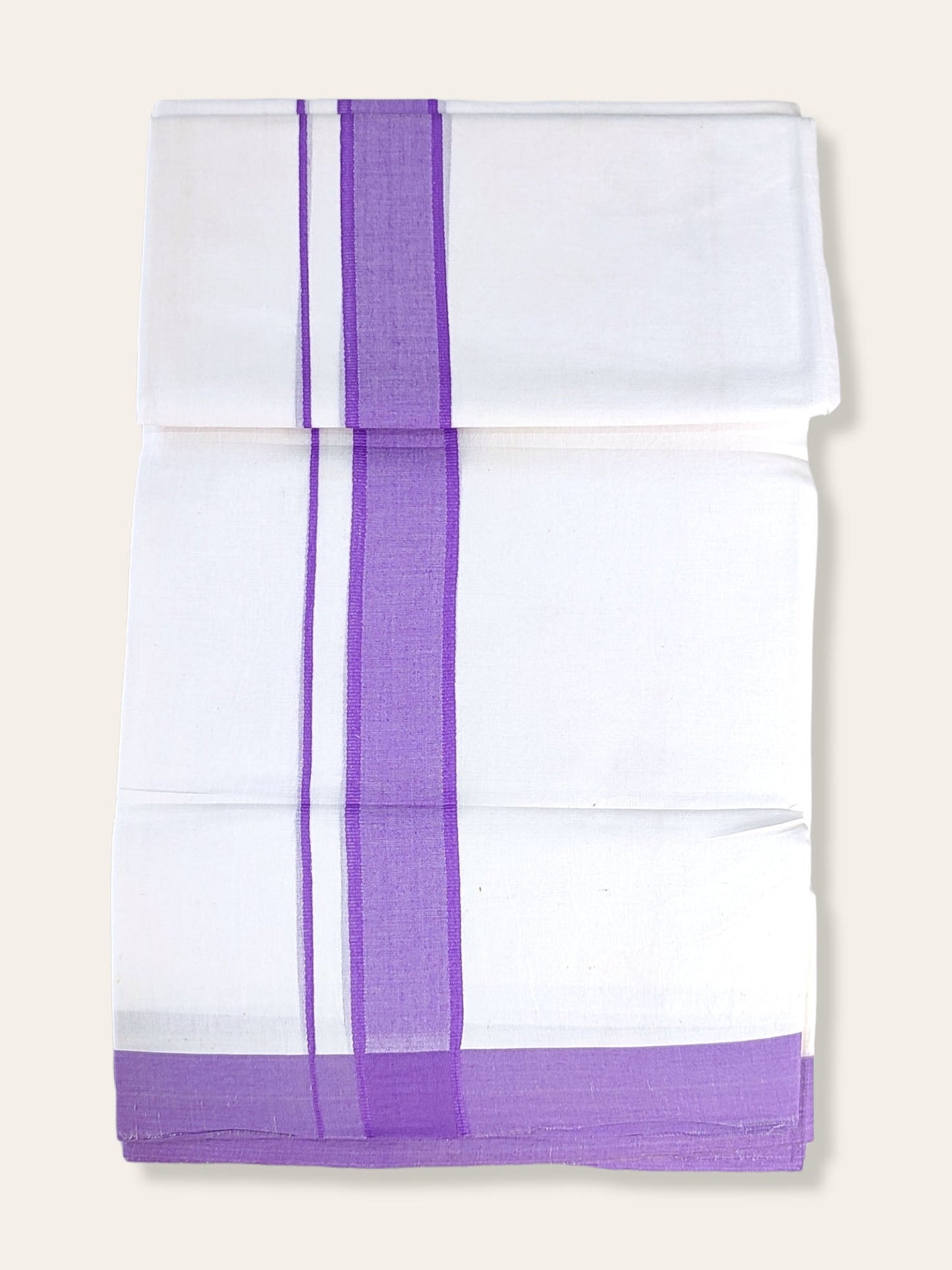 Cotton White Dhoti/Mundu for Men
