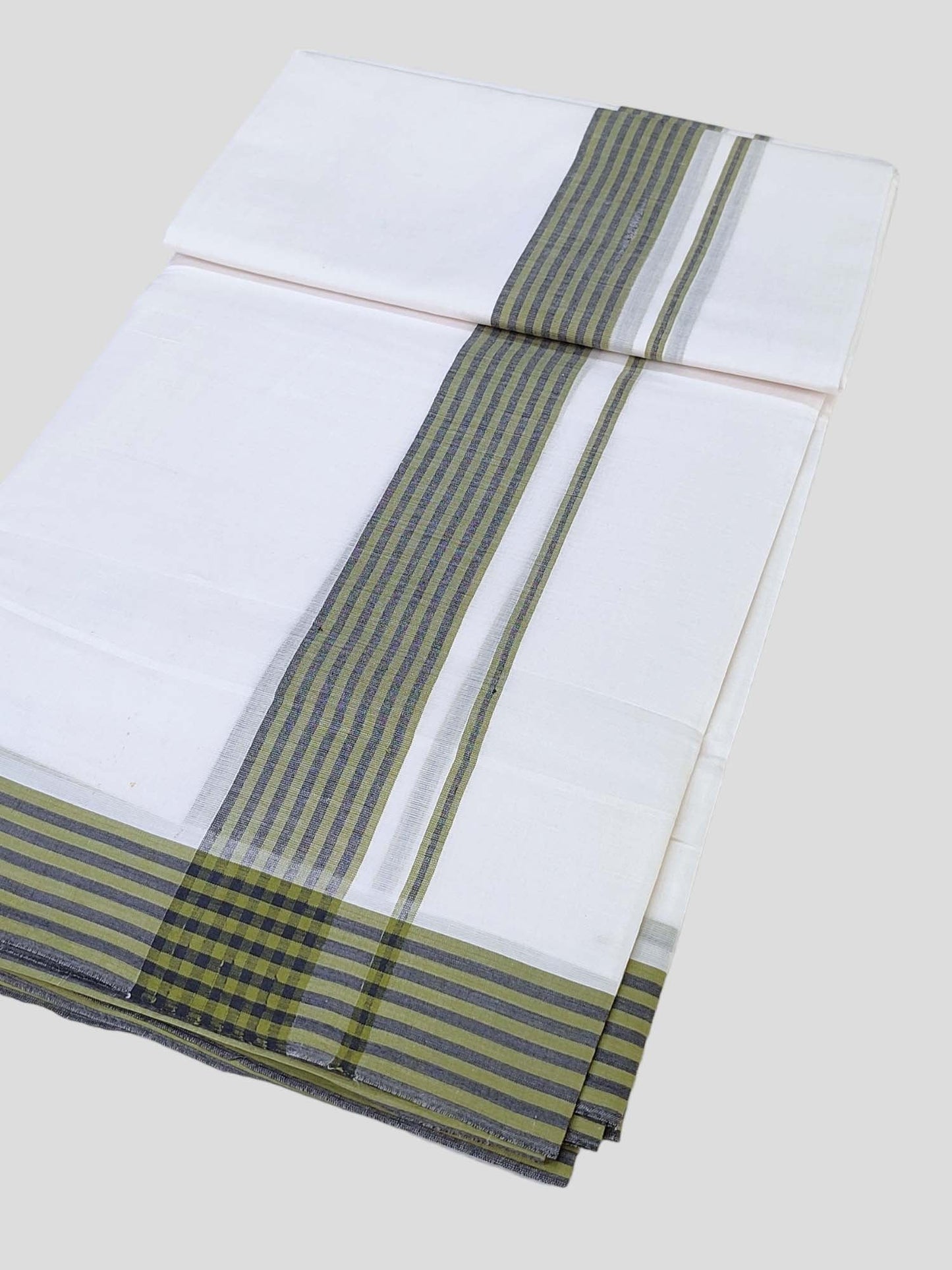Cotton White Dhoti/Mundu for Men
