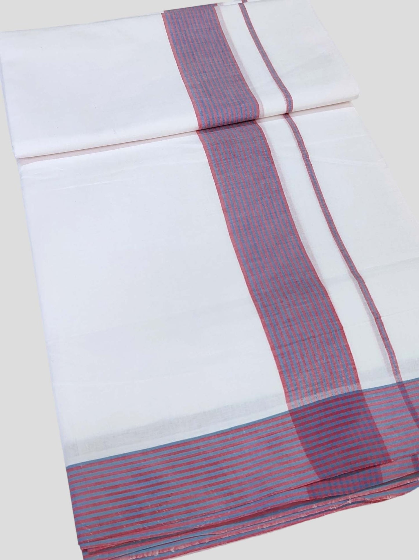 Cotton White Dhoti/Mundu for Men
