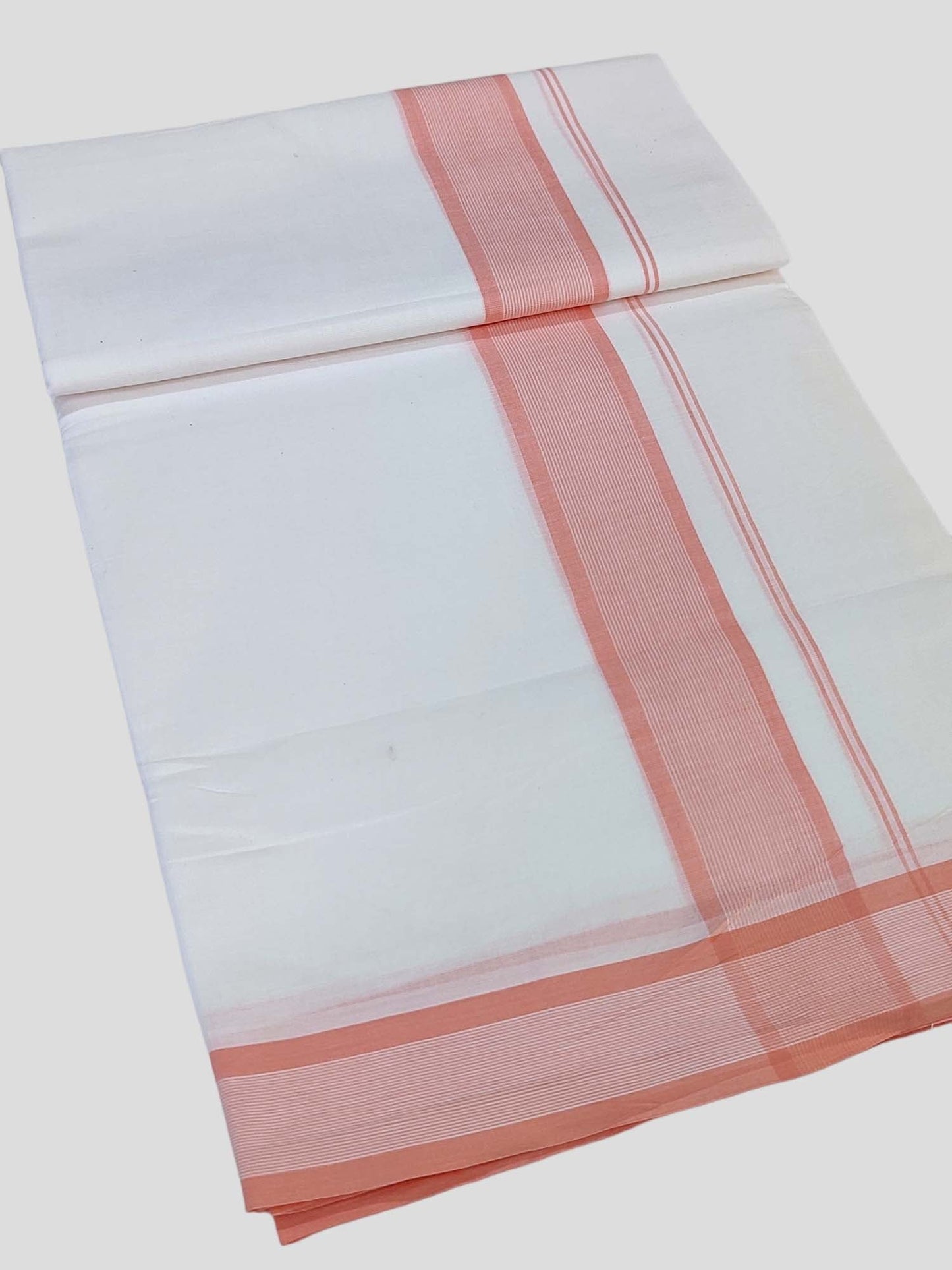Cotton White Dhoti/Mundu for Men