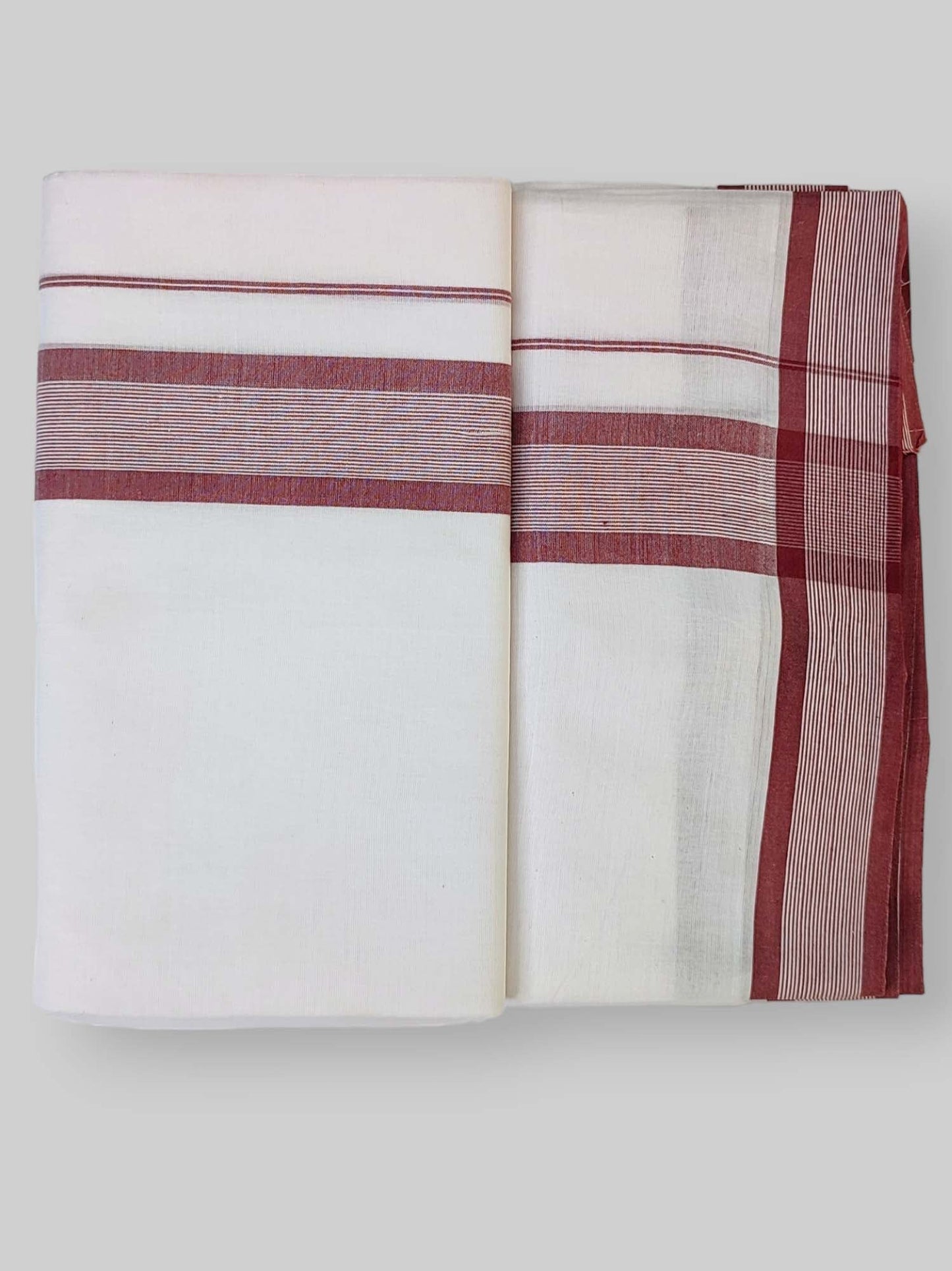 Cotton White Dhoti/Mundu for Men