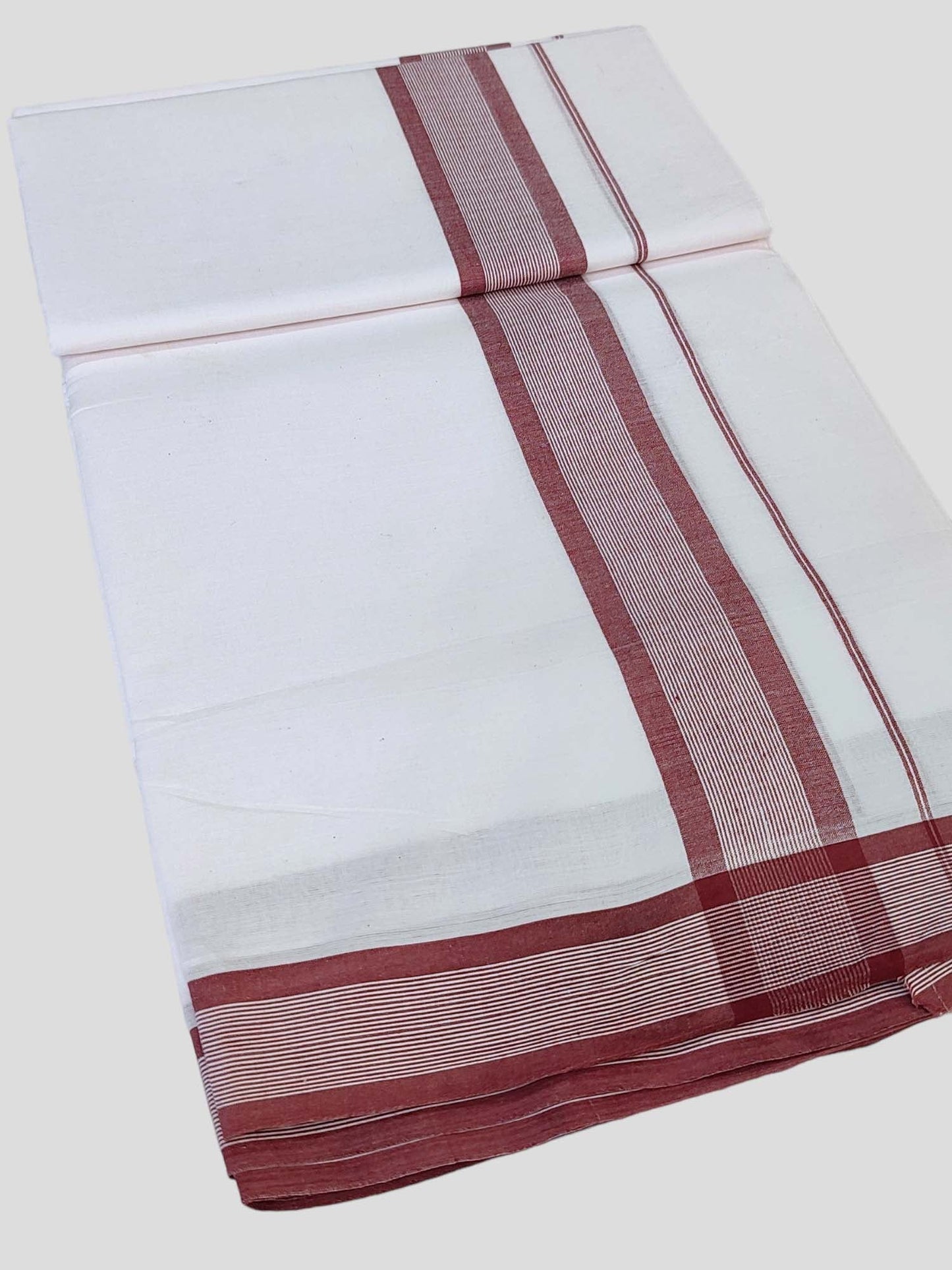 Cotton White Dhoti/Mundu for Men