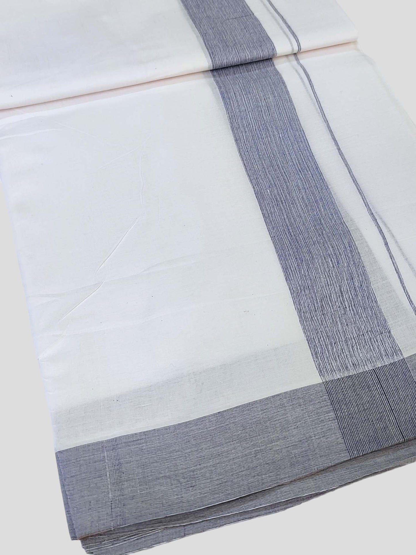 Cotton White Dhoti/Mundu for Men