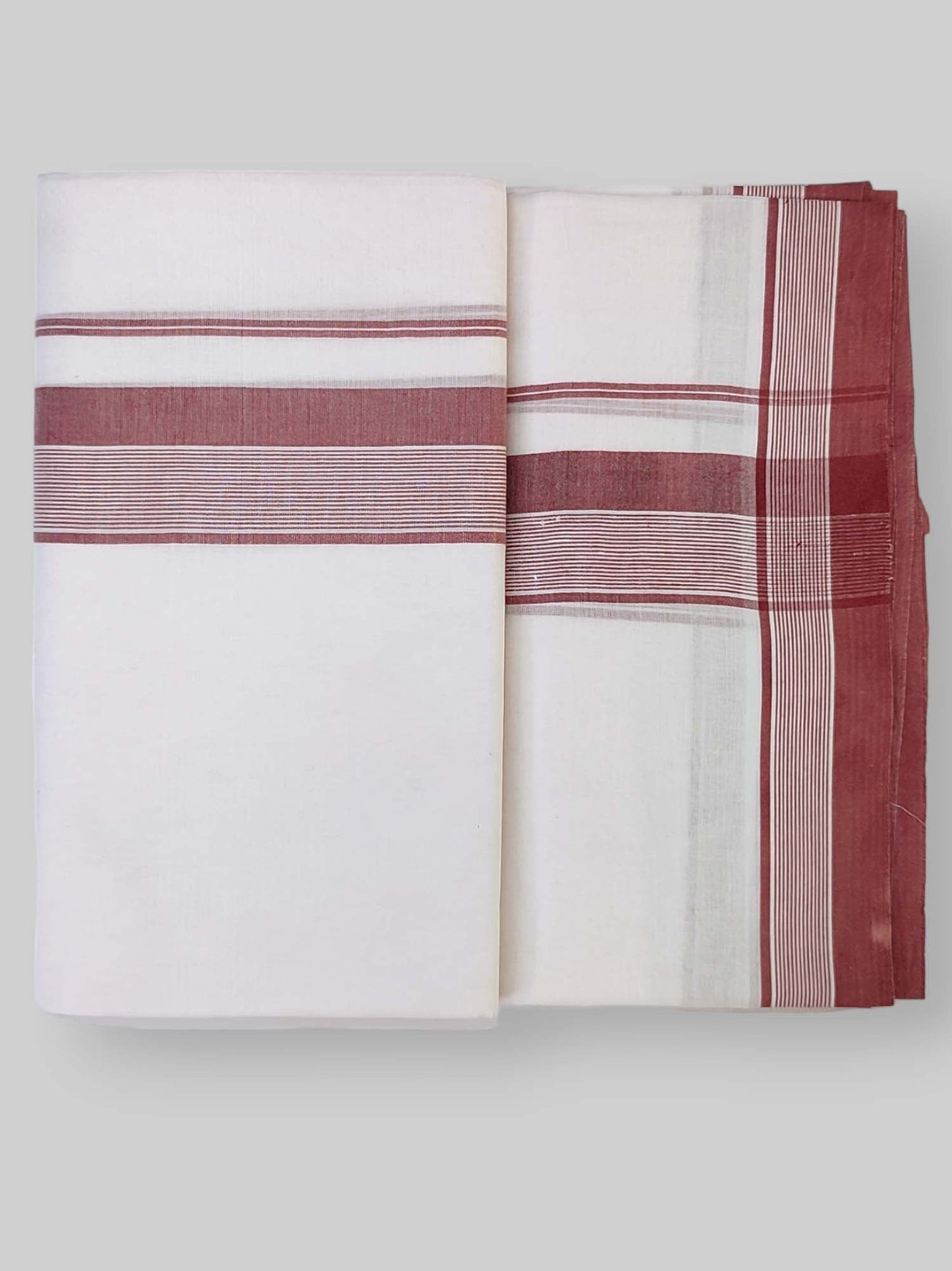 Cotton White Dhoti/Mundu for Men