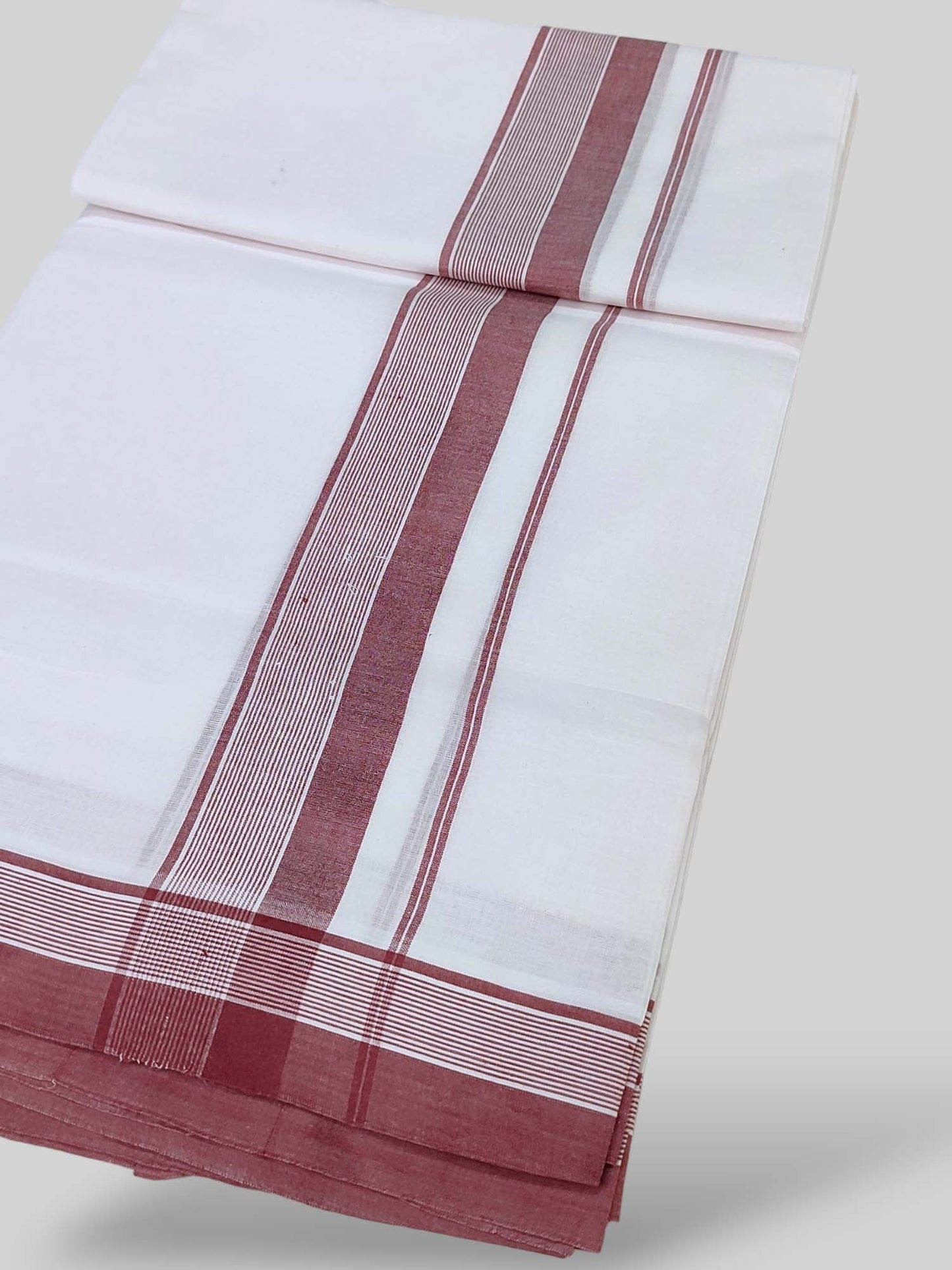 Cotton White Dhoti/Mundu for Men