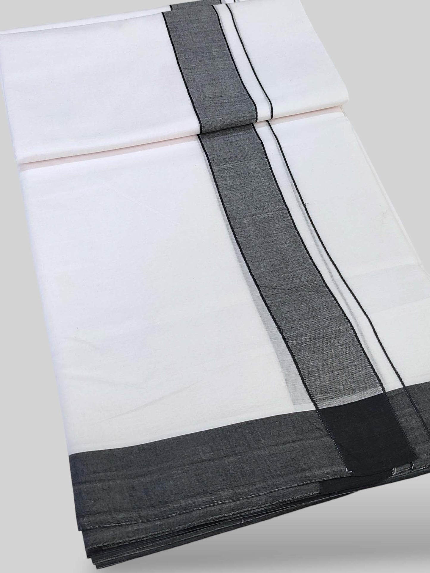 Cotton White Dhoti/Mundu for Men