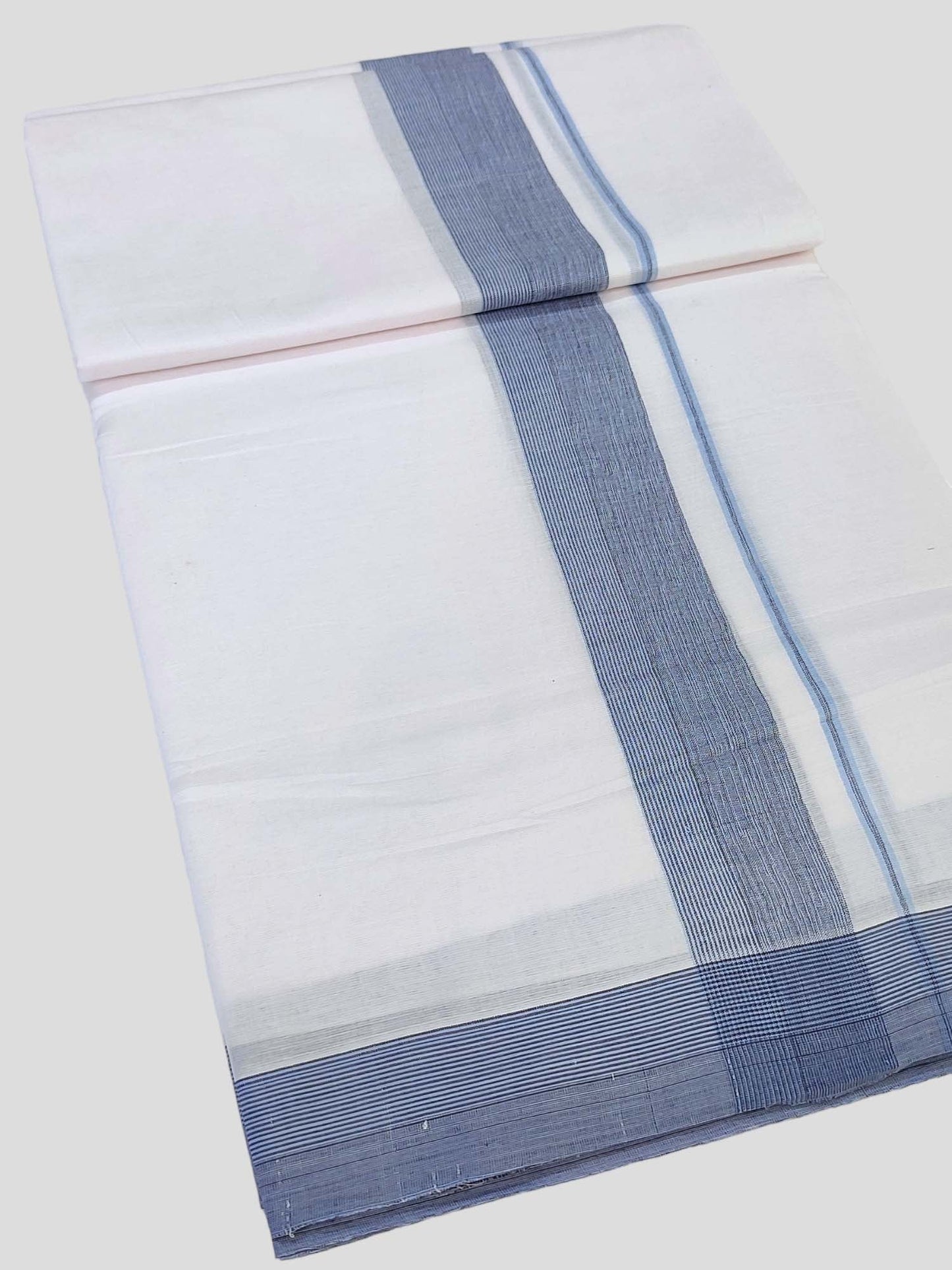 Cotton White Dhoti/Mundu for Men