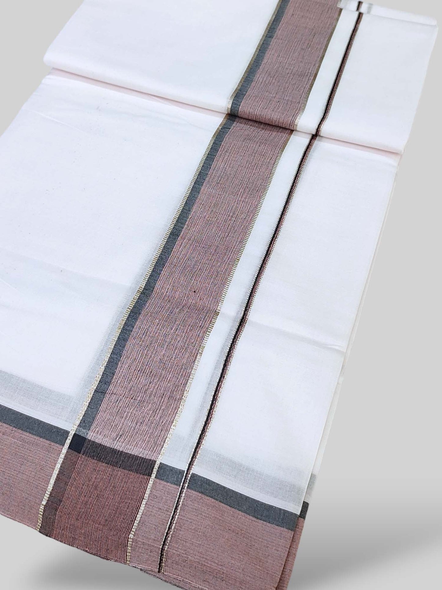 Cotton White Dhoti/Mundu for Men