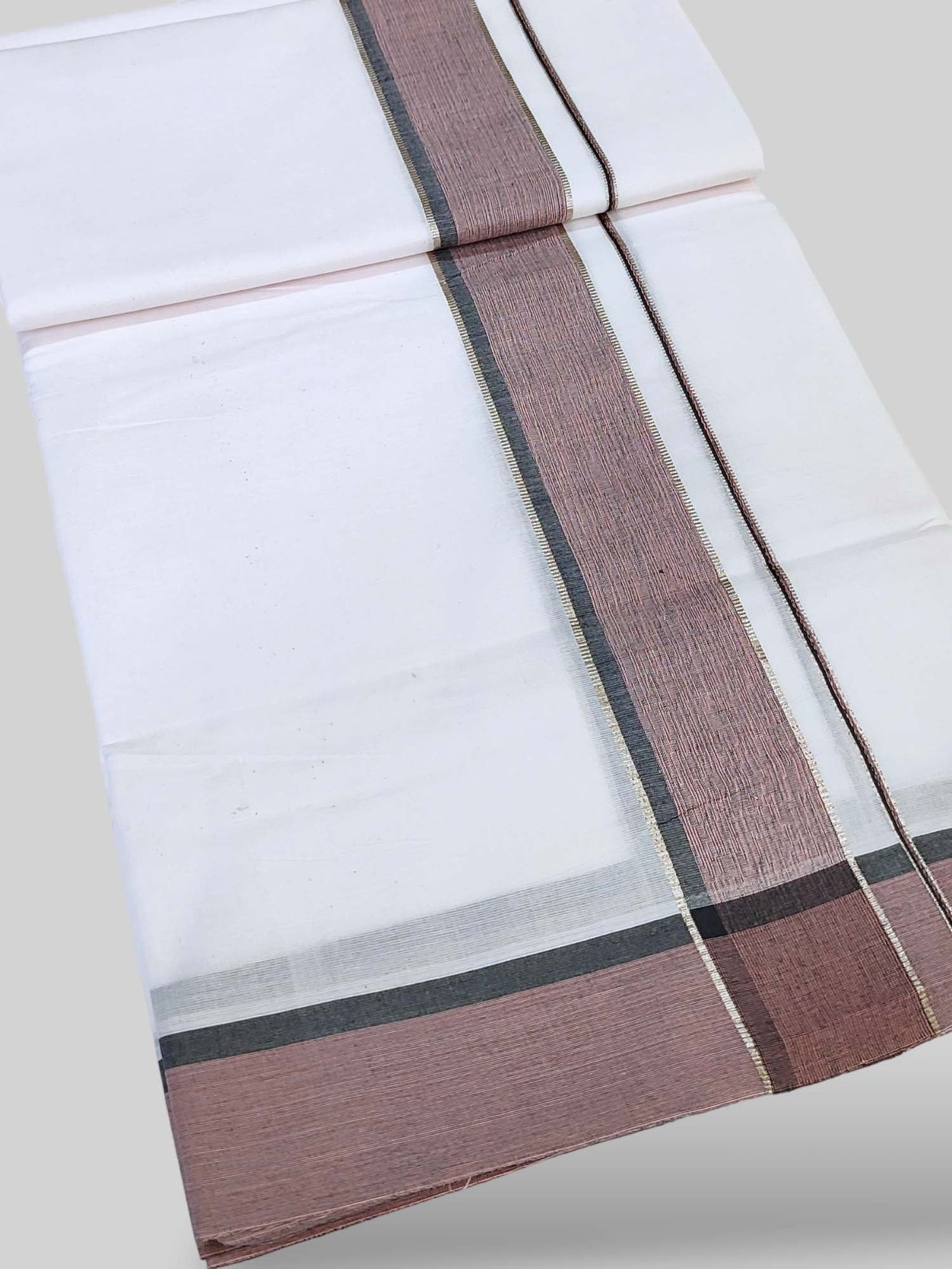 Cotton White Dhoti/Mundu for Men