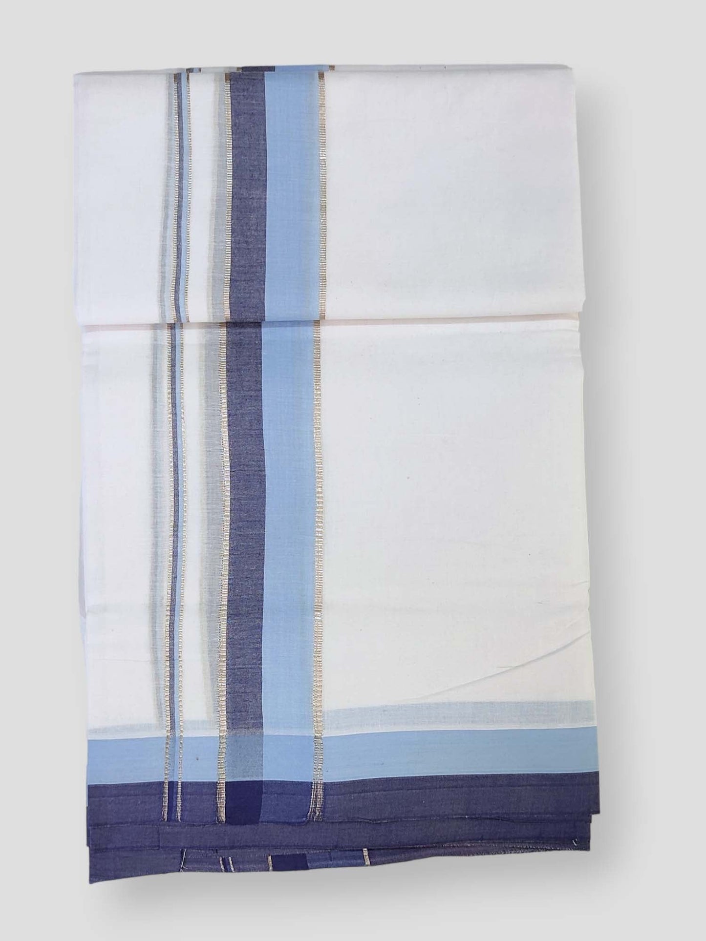 Cotton White Dhoti/Mundu for Men