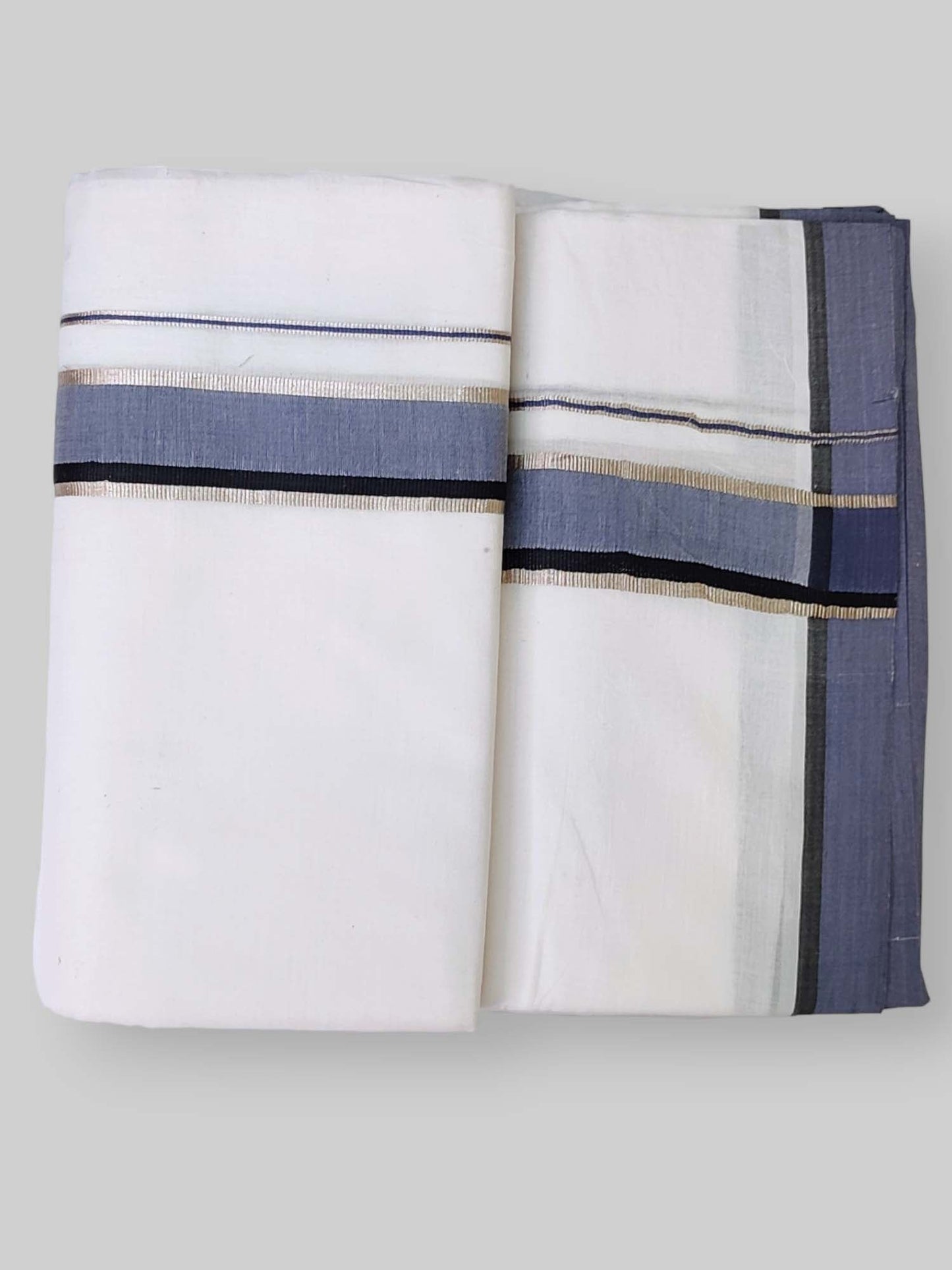 Cotton White Dhoti/Mundu for Men