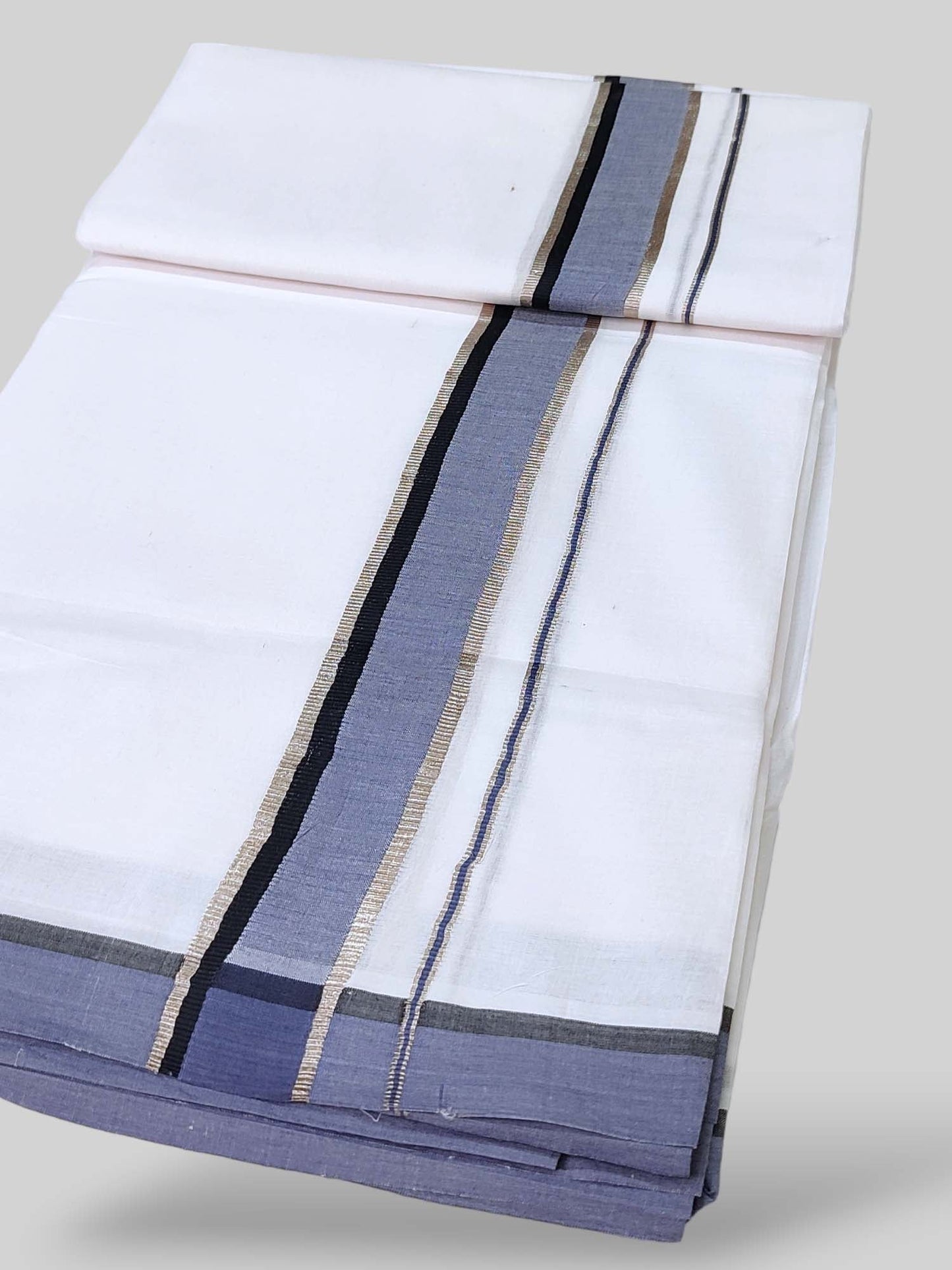 Cotton White Dhoti/Mundu for Men