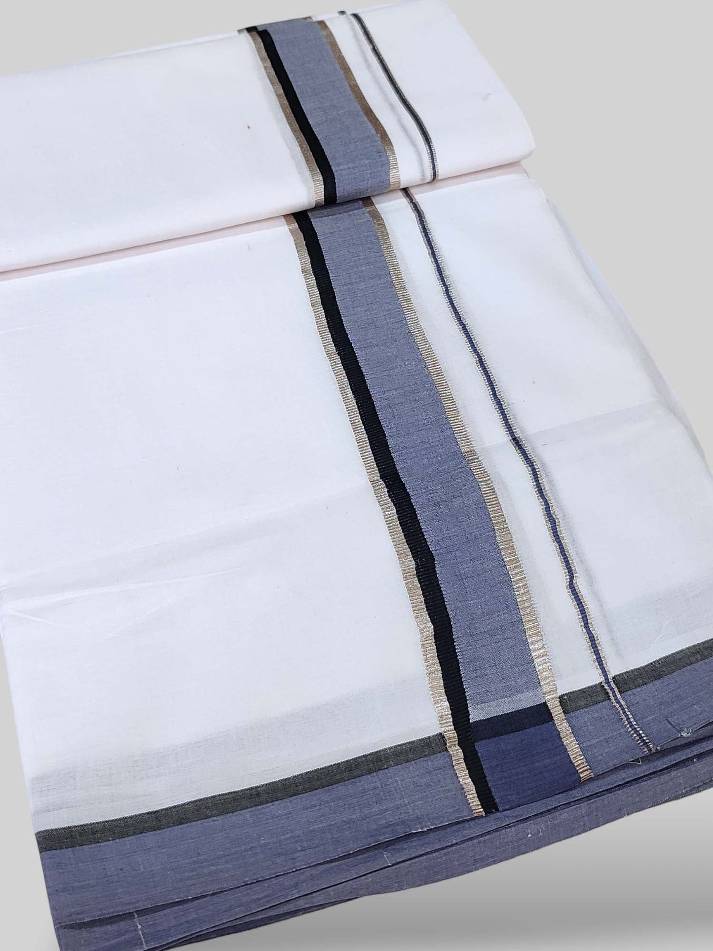 Cotton White Dhoti/Mundu for Men
