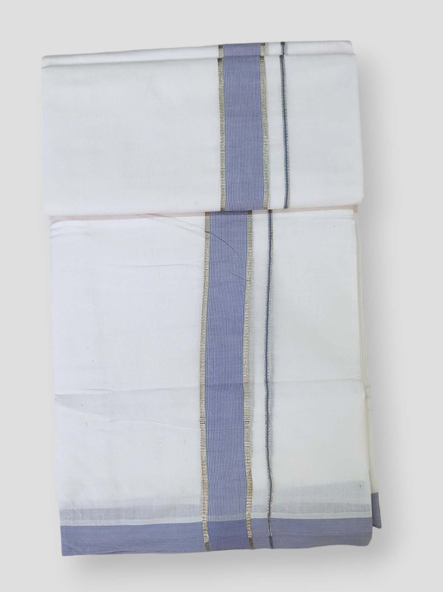 Cotton White Dhoti/Mundu for Men