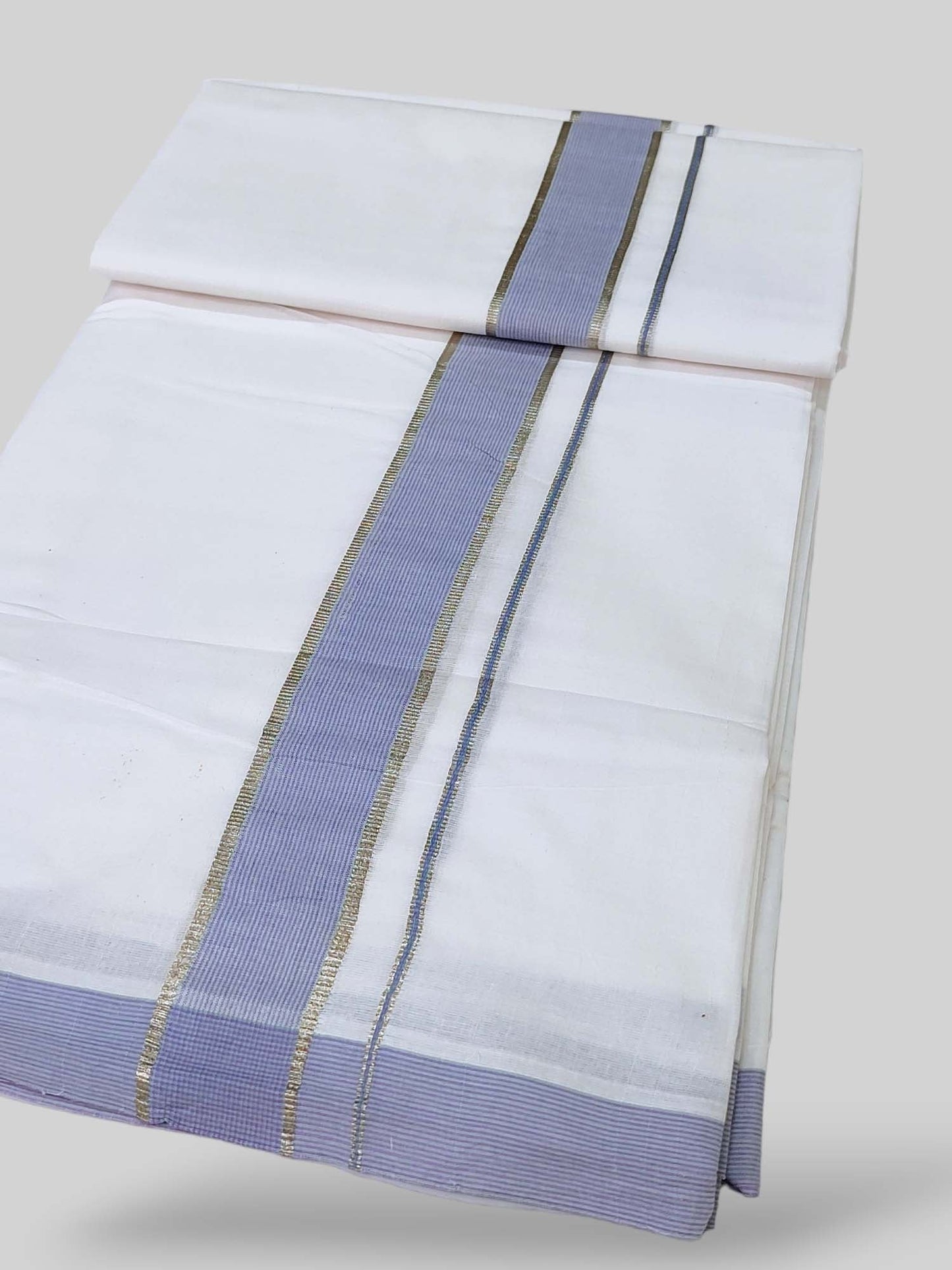Cotton White Dhoti/Mundu for Men