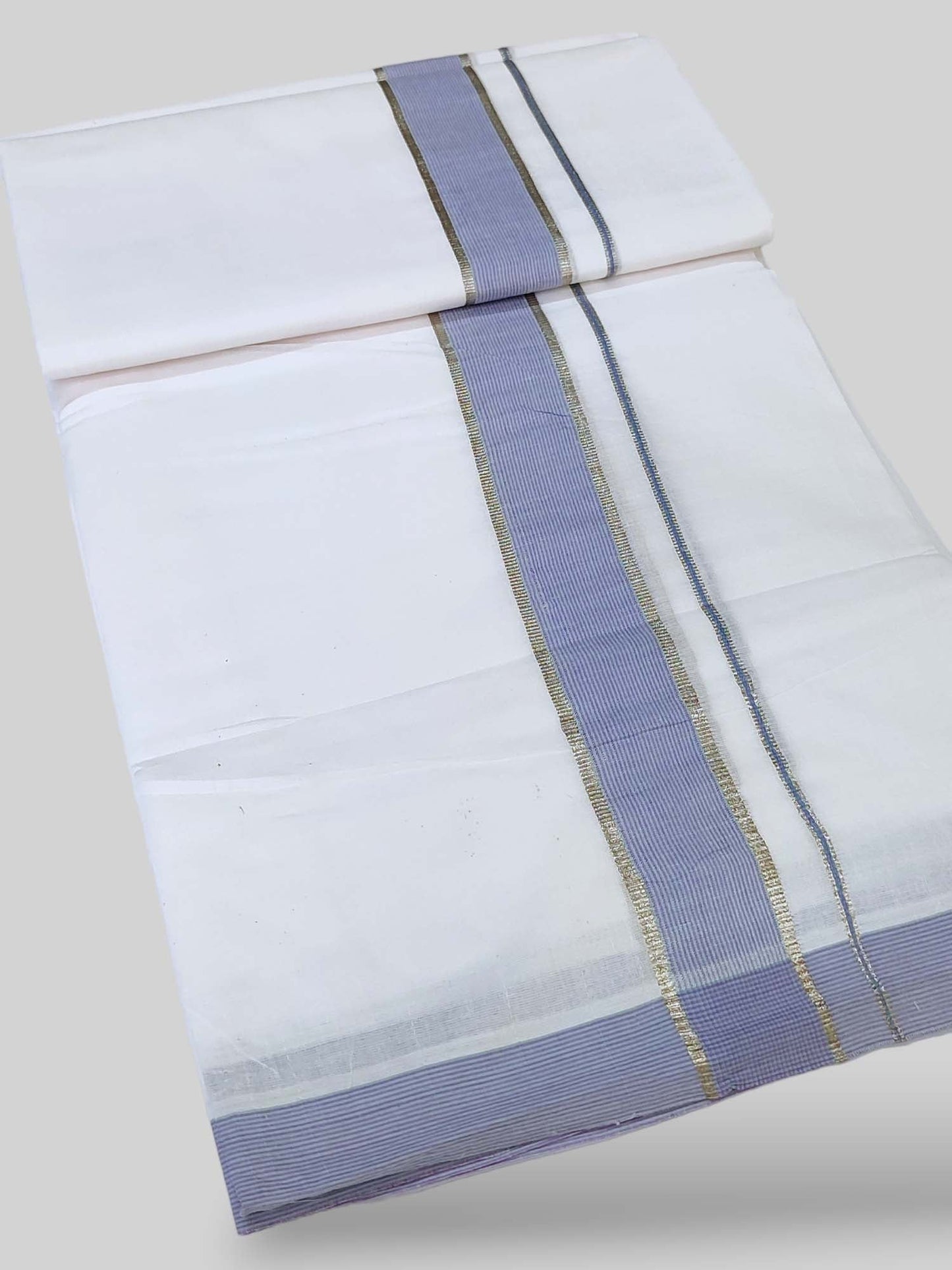 Cotton White Dhoti/Mundu for Men