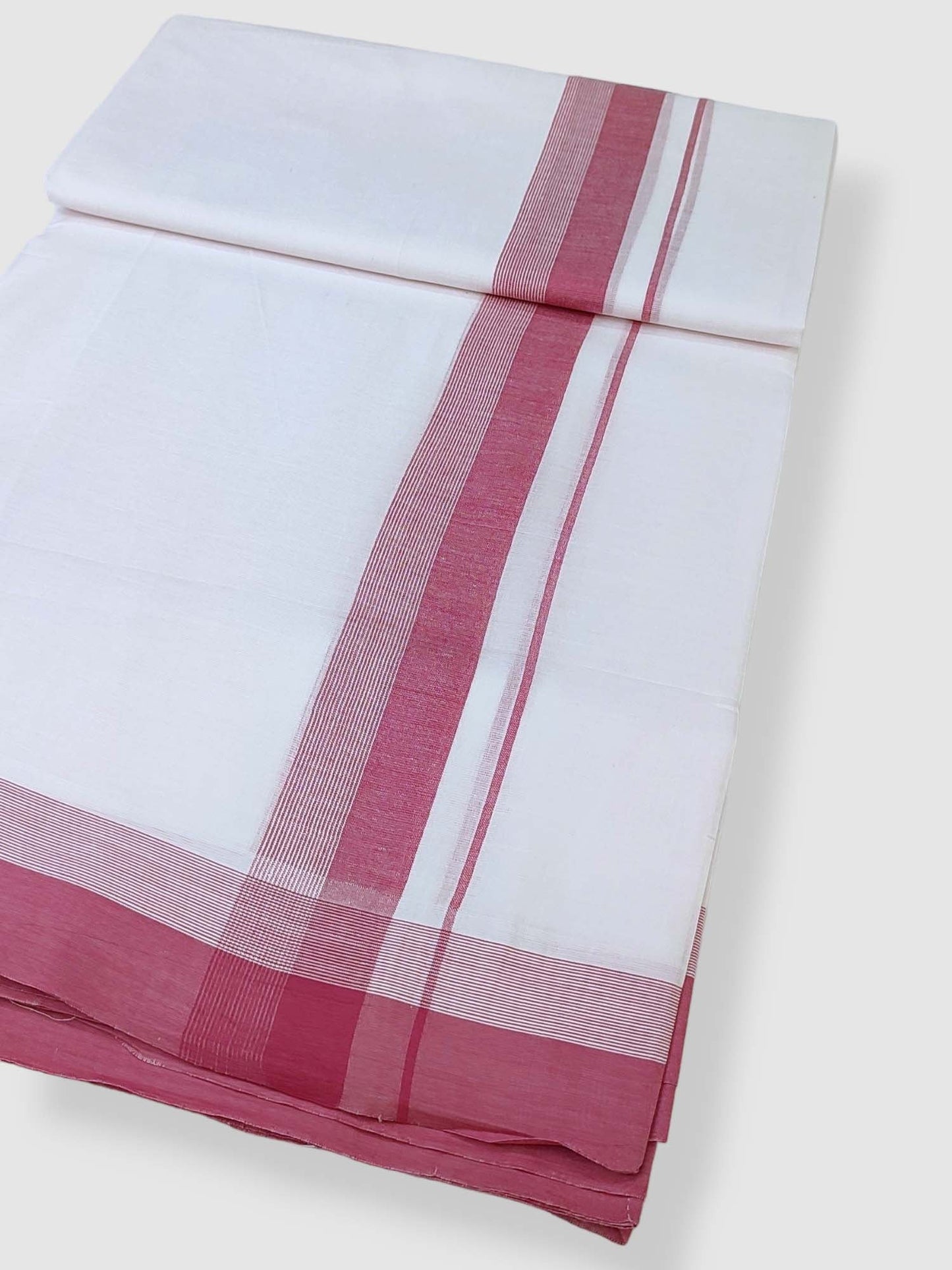 Cotton White Dhoti/Mundu for Men