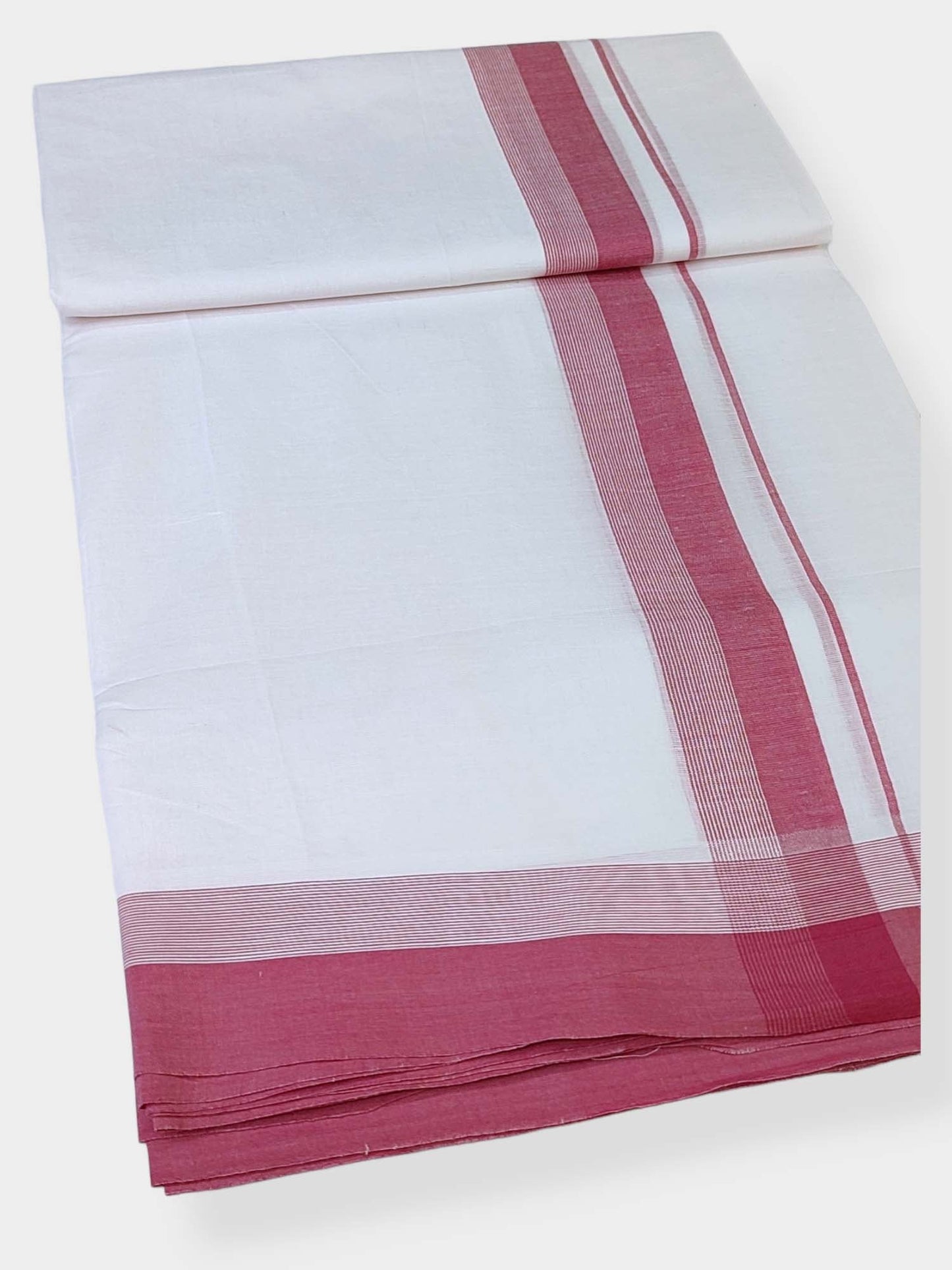 Cotton White Dhoti/Mundu for Men