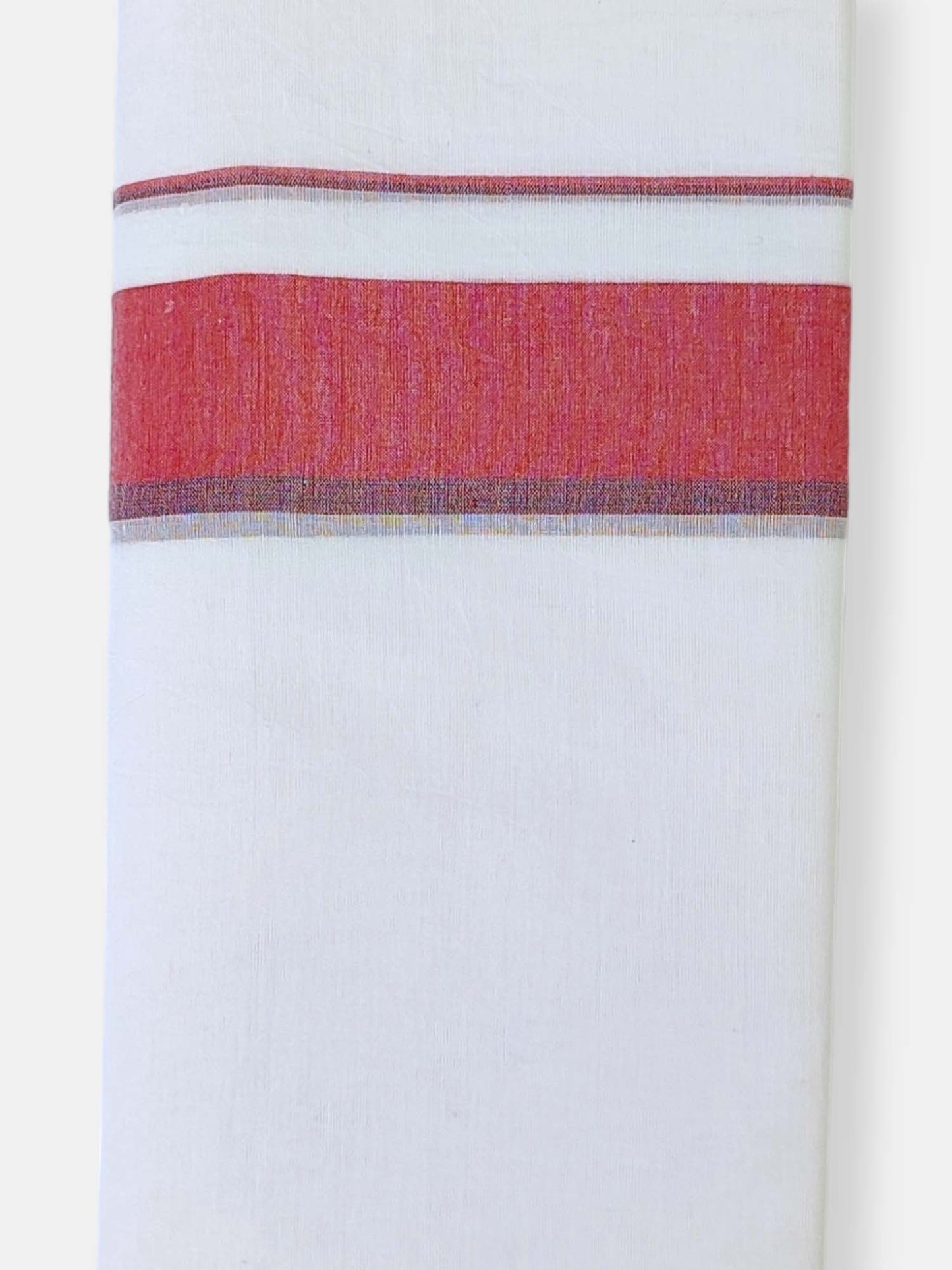 Cotton White Dhoti/Mundu for Men