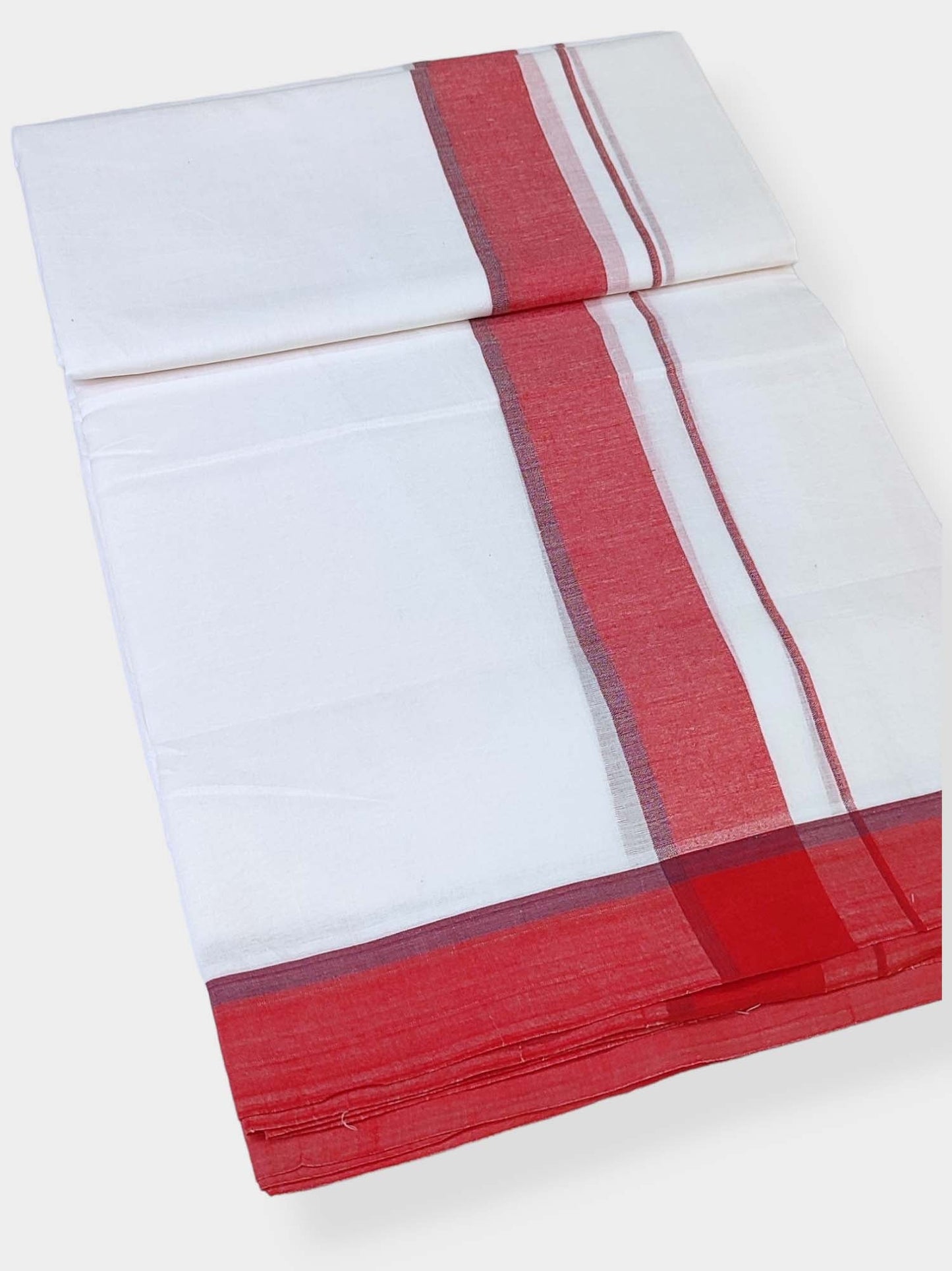 Cotton White Dhoti/Mundu for Men