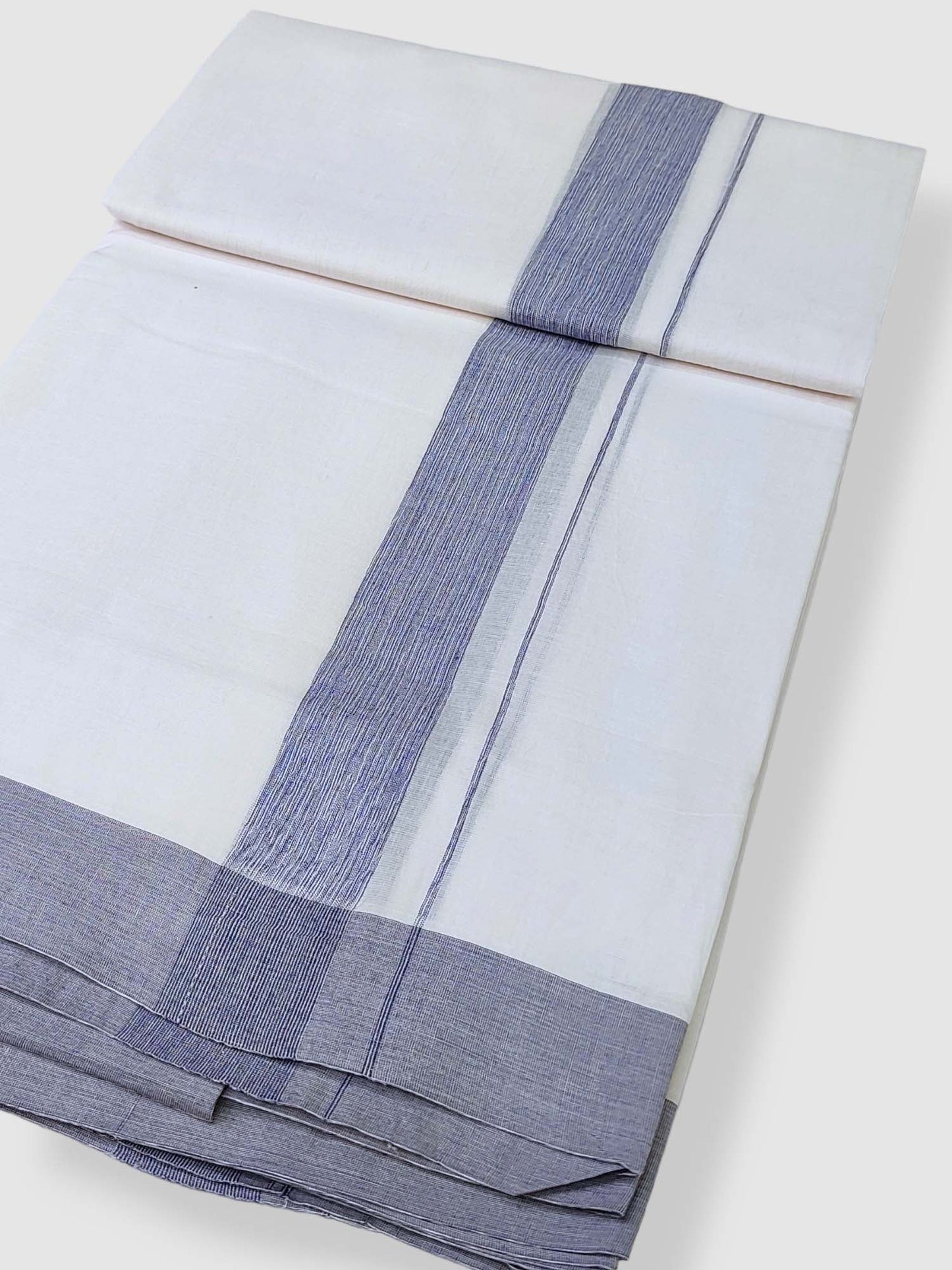 Cotton White Dhoti/Mundu for Men