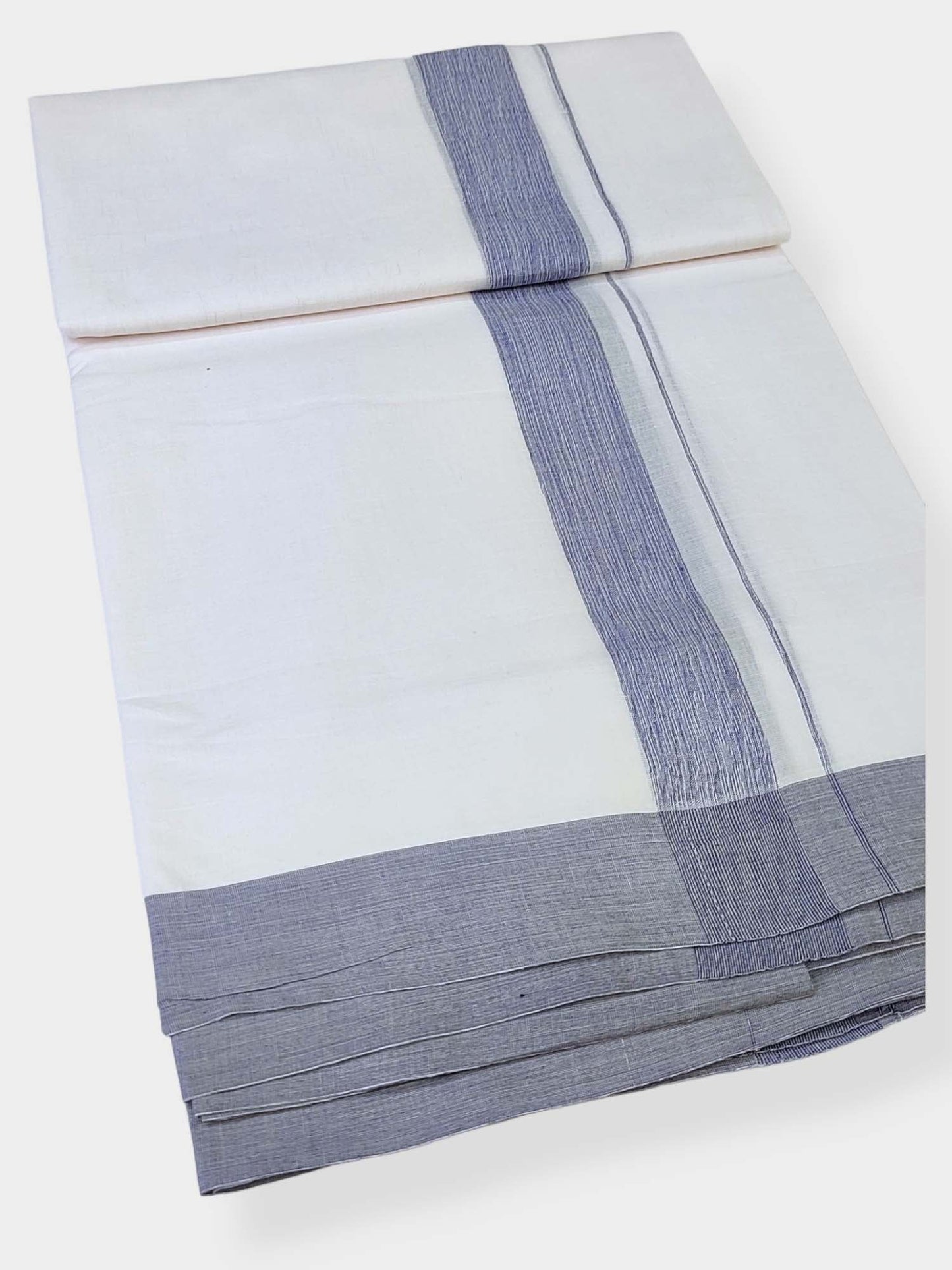 Cotton White Dhoti/Mundu for Men