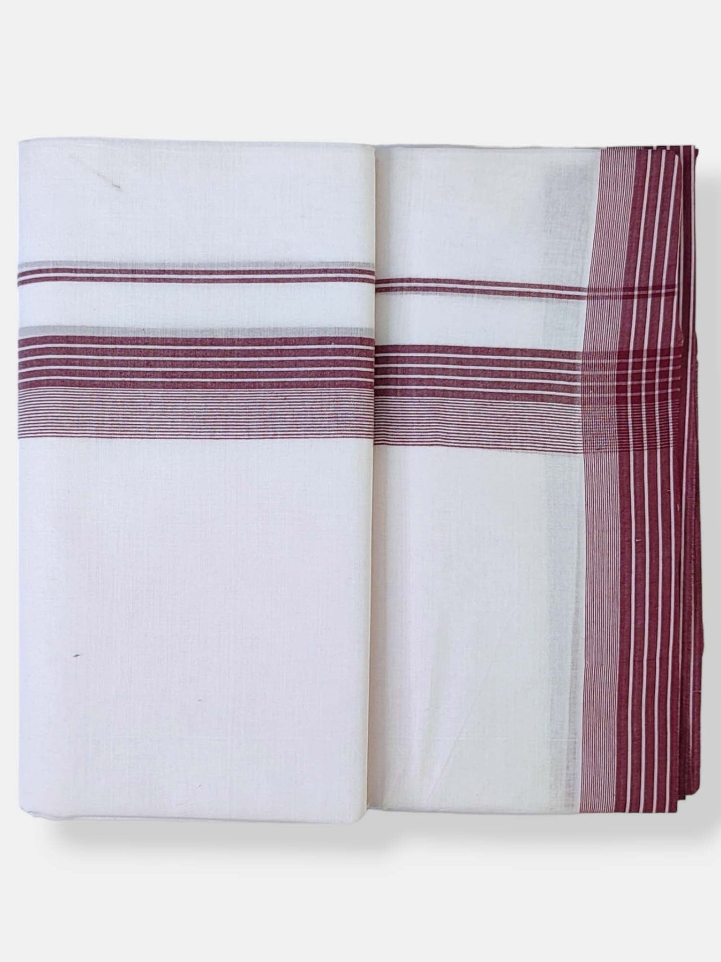 Cotton White Dhoti/Mundu for Men
