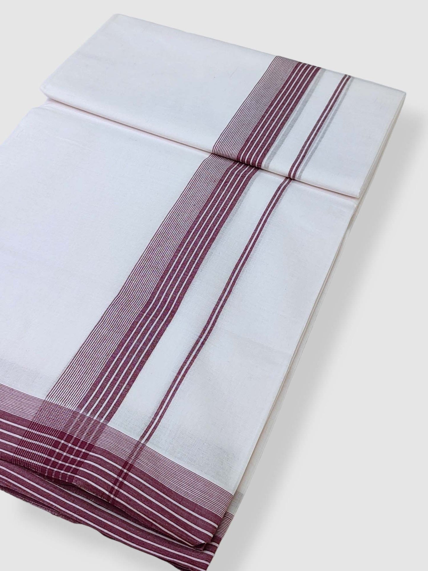 Cotton White Dhoti/Mundu for Men