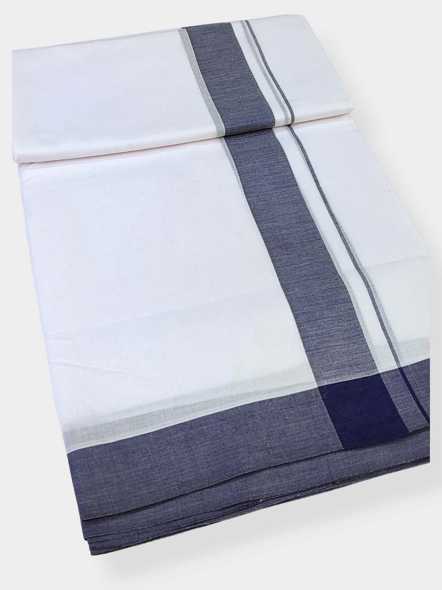 Cotton White Dhoti/Mundu for Men