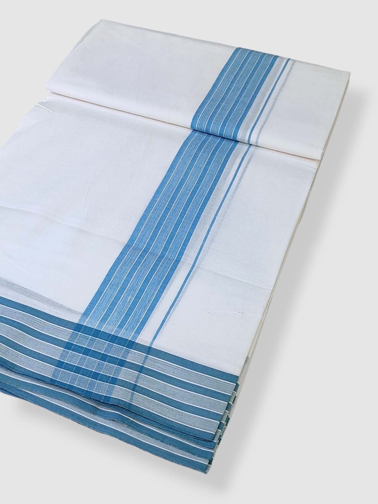Cotton White Dhoti/Mundu for Men