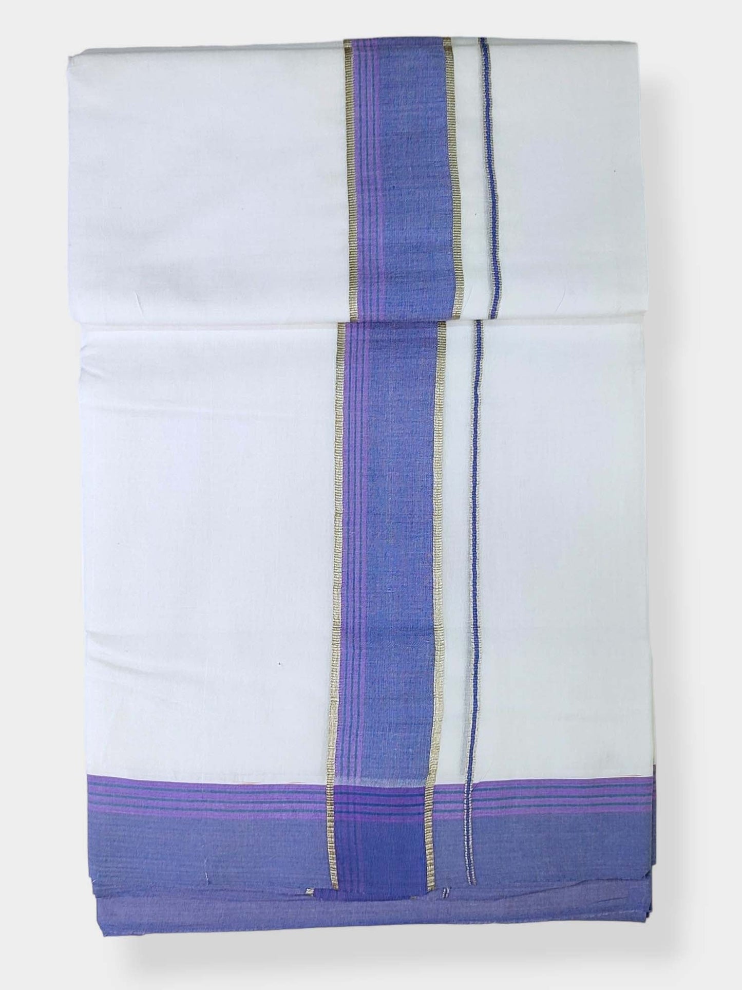 Cotton White Dhoti/Mundu for Men
