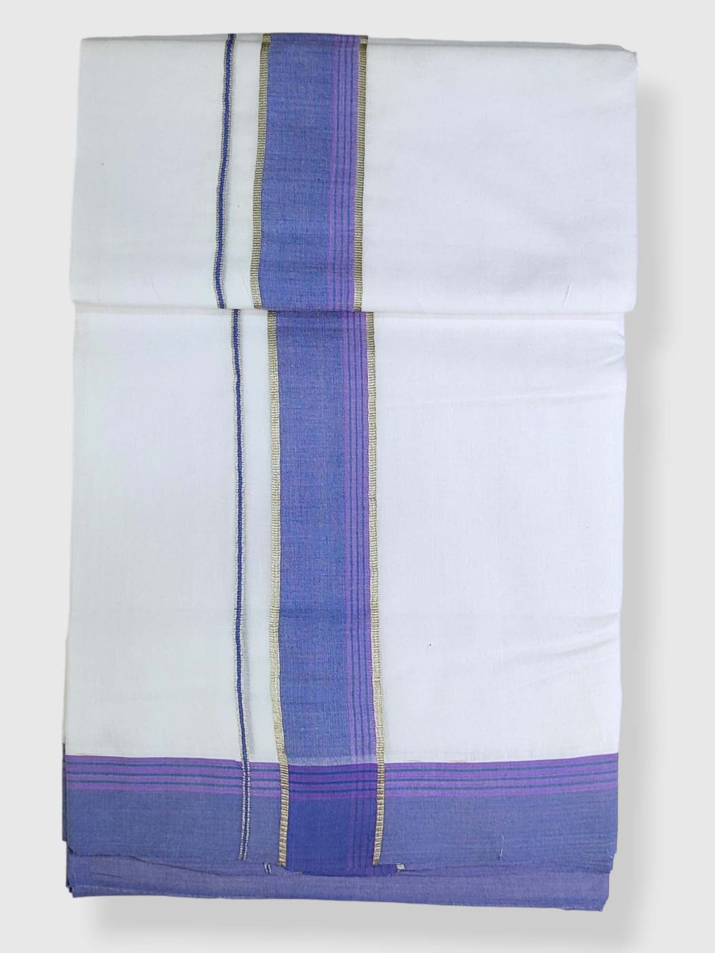 Cotton White Dhoti/Mundu for Men
