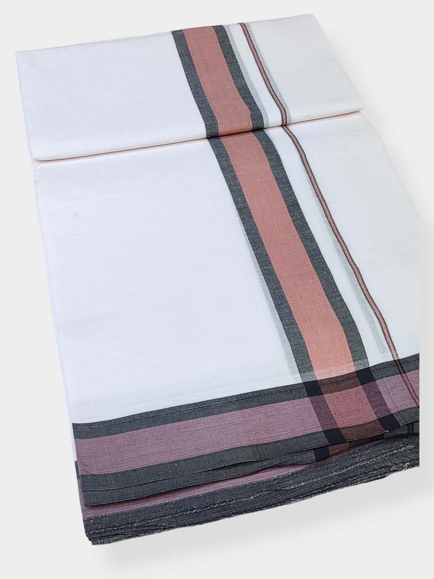 Cotton White Dhoti/Mundu for Men