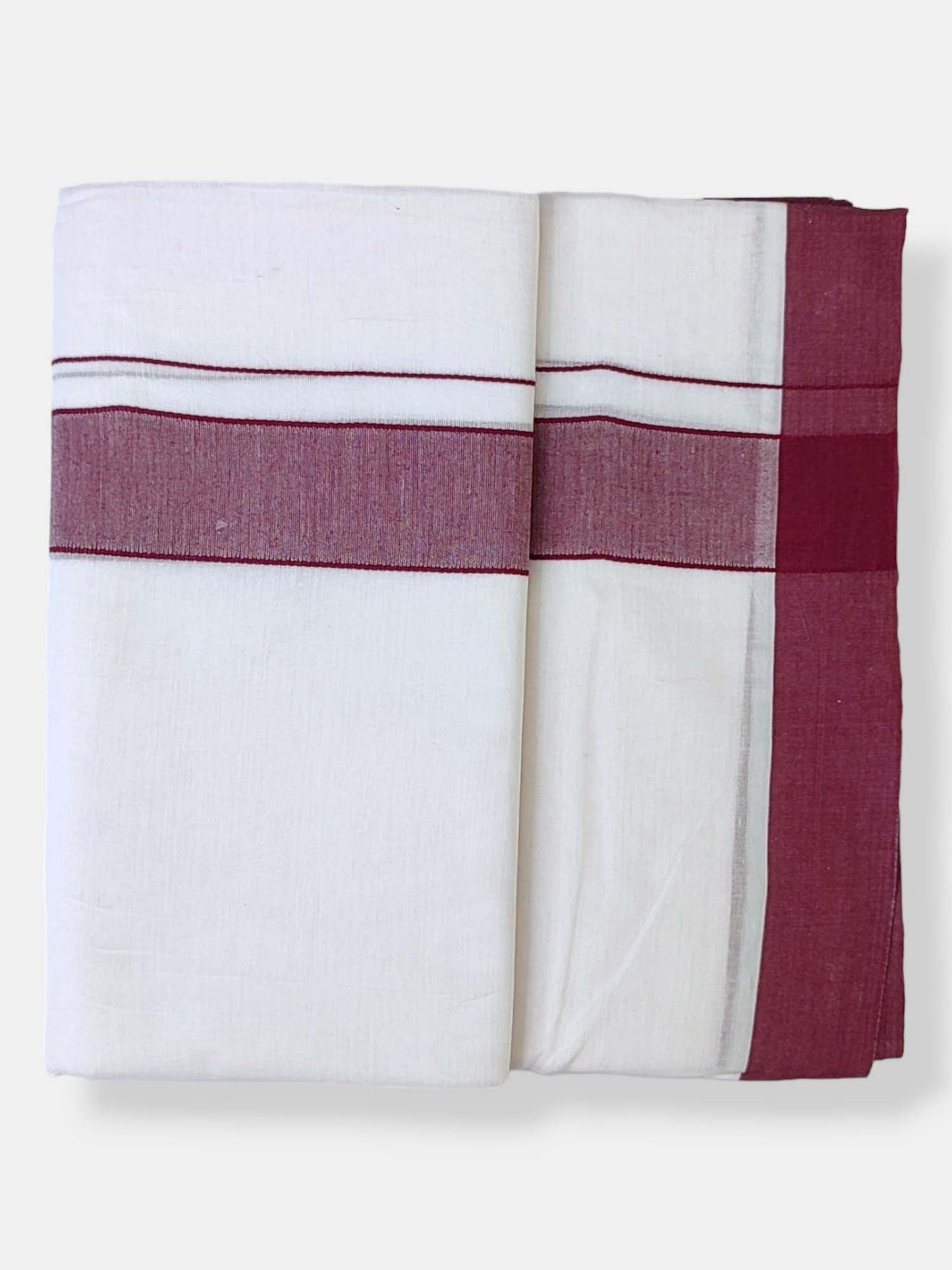 Cotton White Dhoti/Mundu for Men